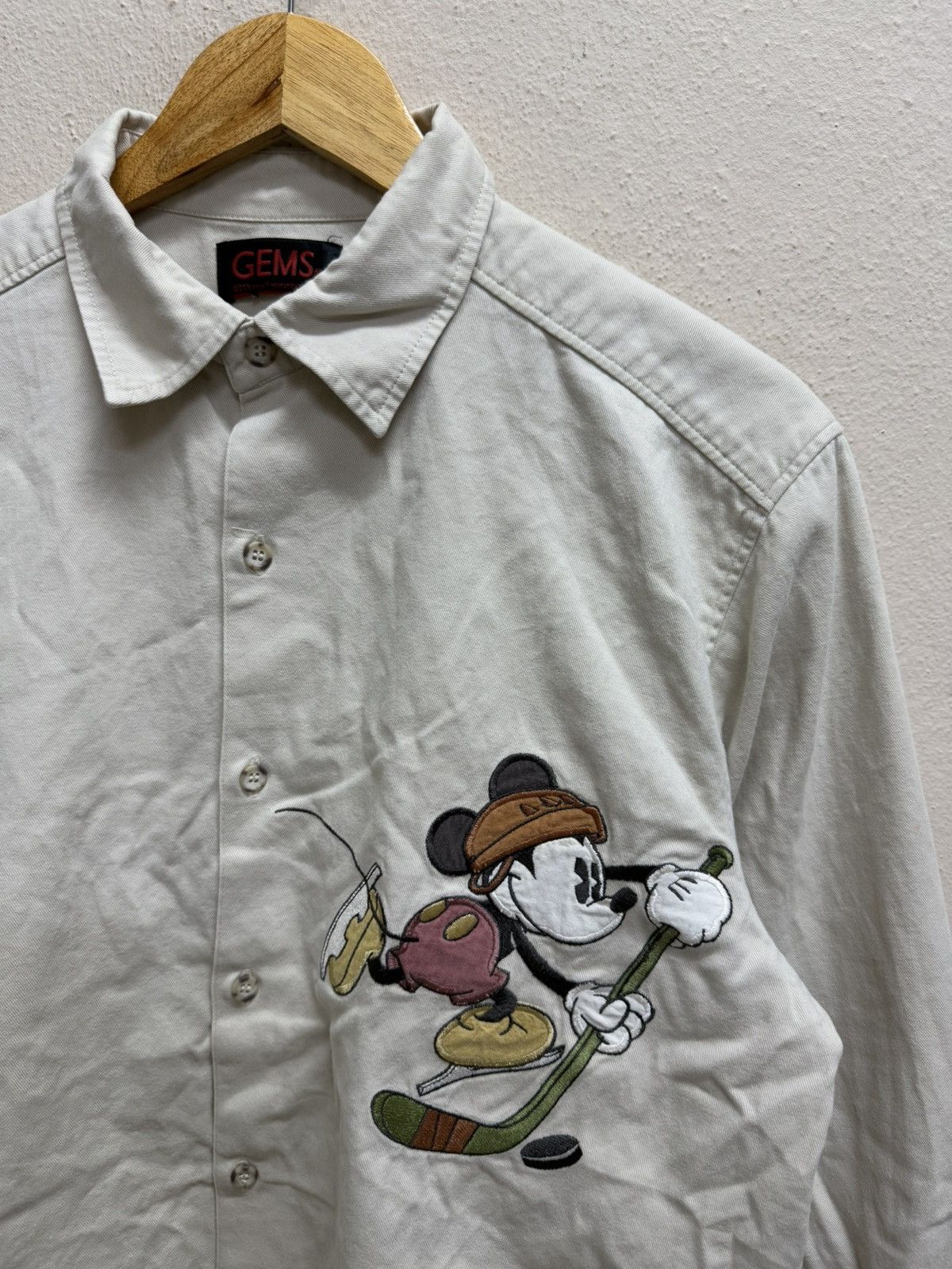 Cartoon Network × Disney × Vintage Vintage Disney Enterprise Khakis Button Up Shirt Size US M / EU 48-50 / 2 - 17 Thumbnail