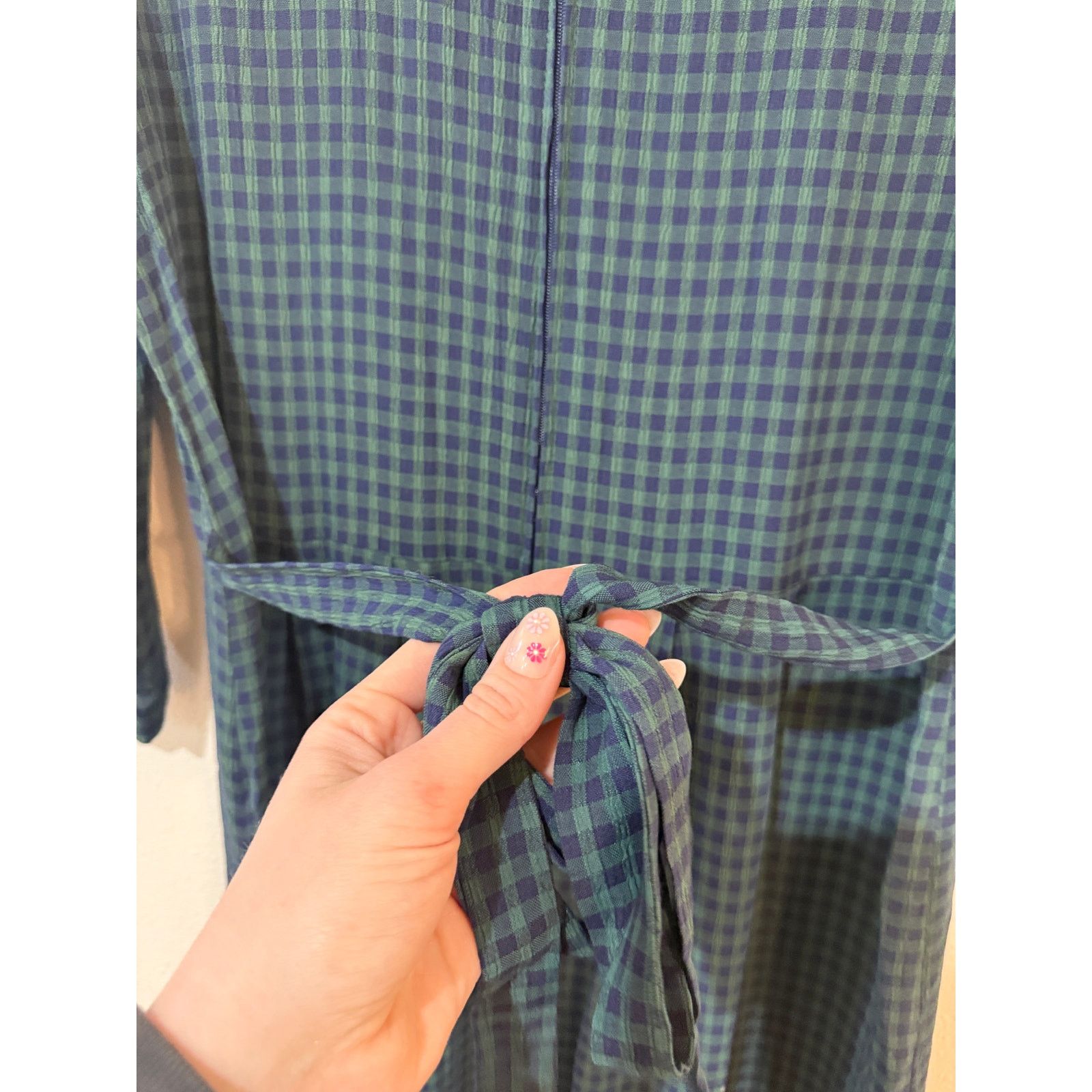 Other Vintage 90s Dark Academia Collared Plaid Midi Dress size 14 Size XL / US 12-14 / IT 48-50 - 10 Thumbnail