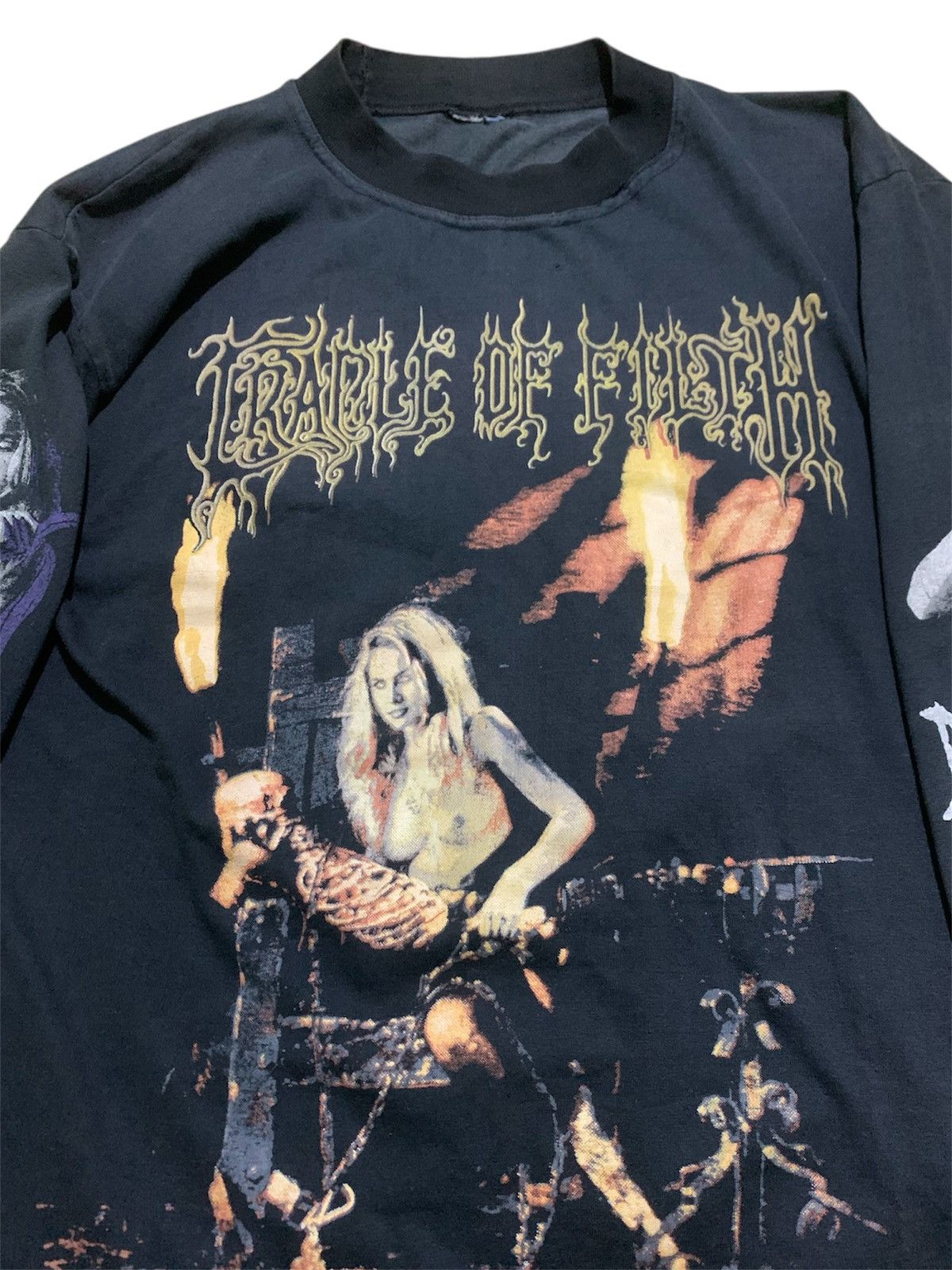 Band Tees Vintage Cradle of Filth Faded Distressed Long Sleeve Tee Size US L / EU 52-54 / 3 - 2 Thumbnail