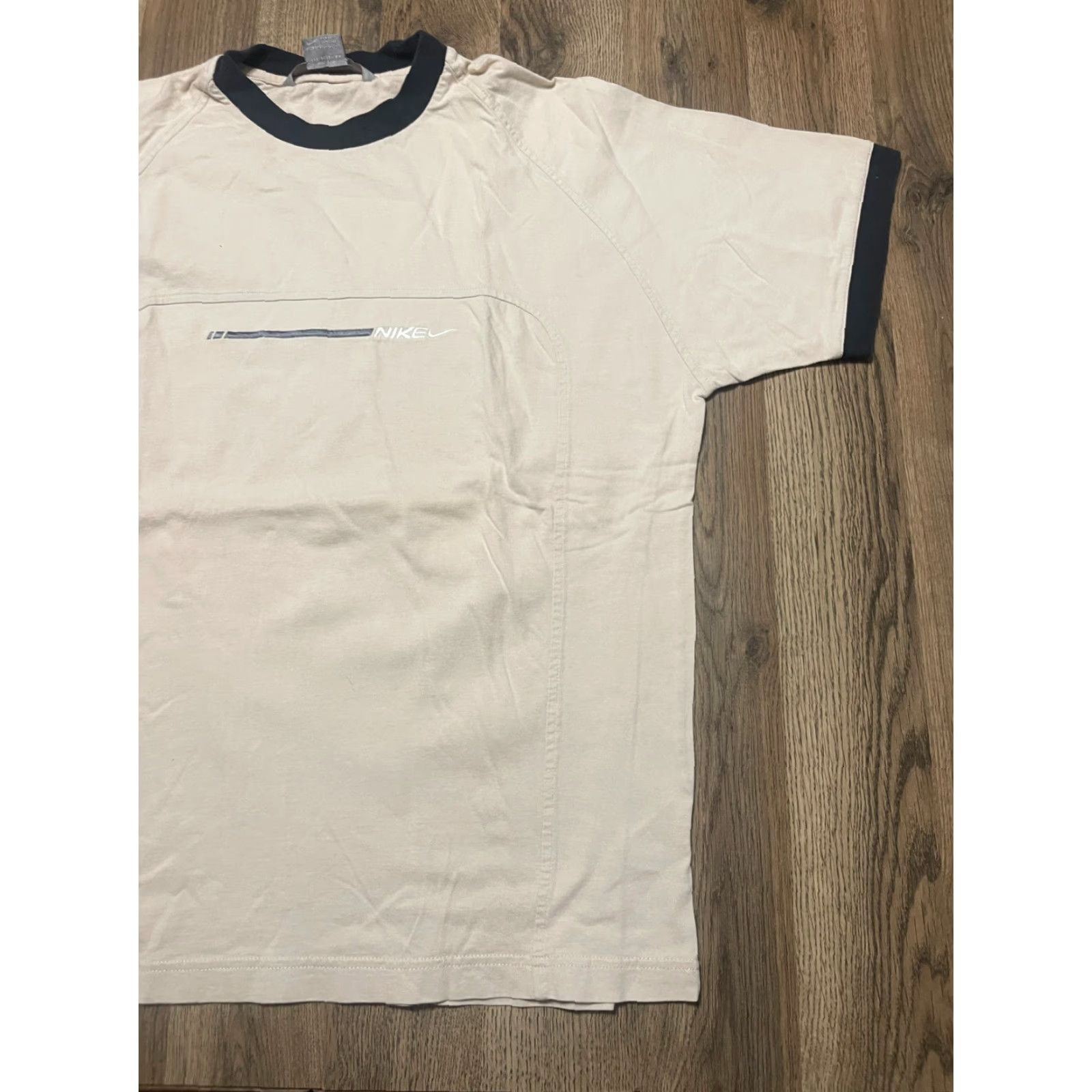 Nike Nike Shirt, Men, Size L, Round Neck, Short Sleeve, Black Tan, Solid, T-Shirt, Regular, Nike Man Shirt L Black Tan Round Neck Short Sleeve Size US L / EU 52-54 / 3 - 4 Thumbnail