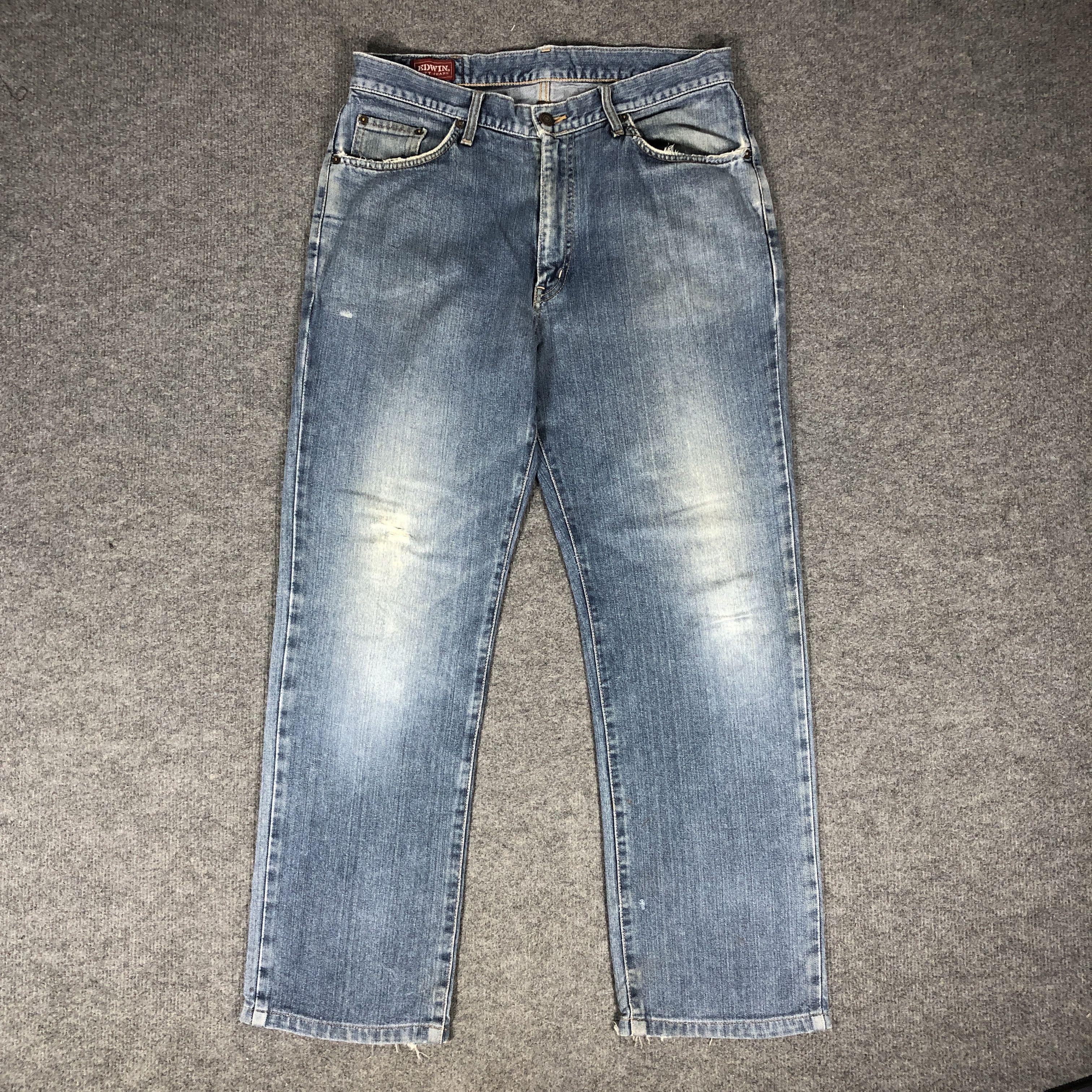 Edwin × Vintage Womens Vintage Edwin Soft Jeans L1202W Size 34" / US 12 / IT 48 - 1 Thumbnail