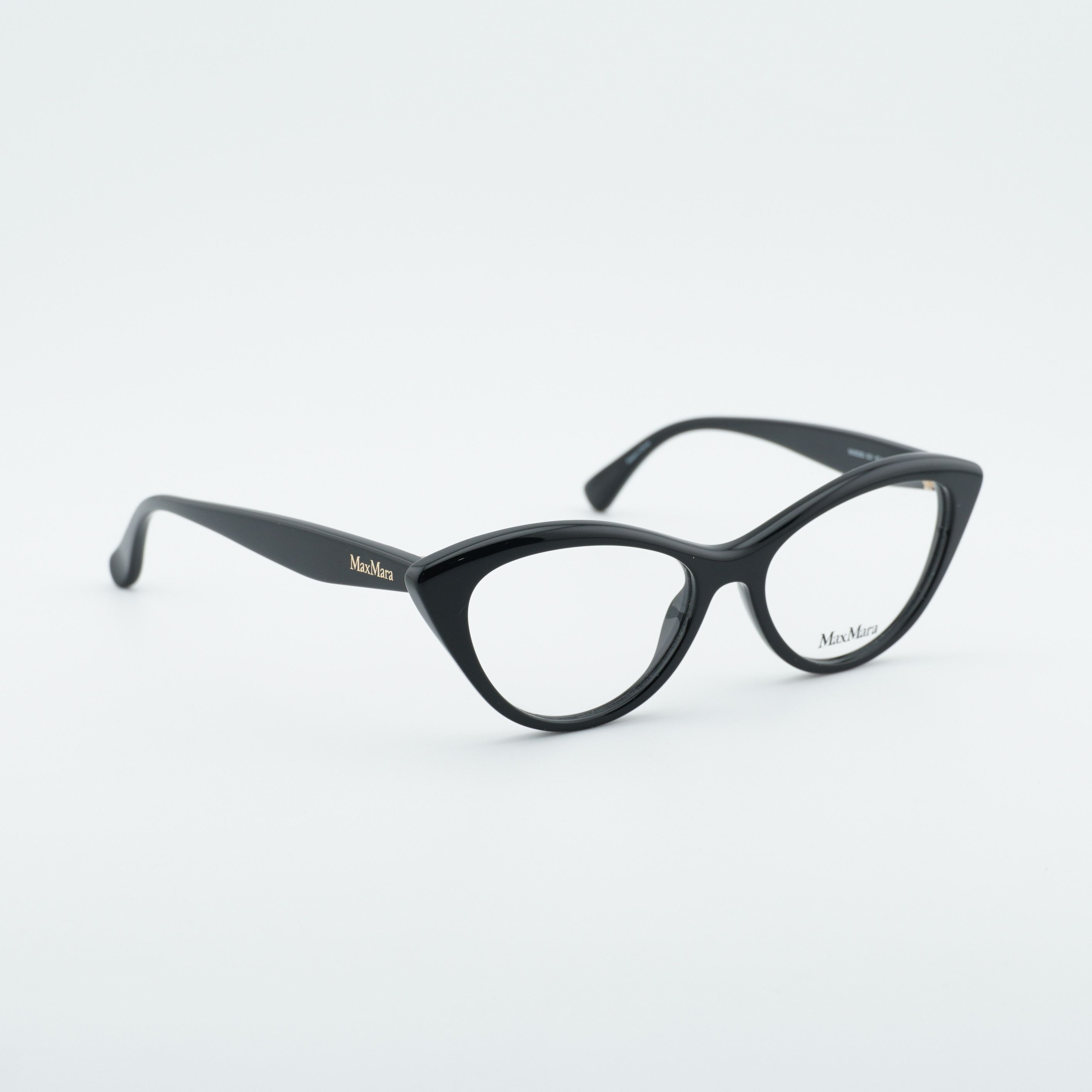 Max Mara Max Mara MM5083 001 Eyeglasses Black 53mm Cat Eye Frame Size ONE SIZE - 6 Thumbnail
