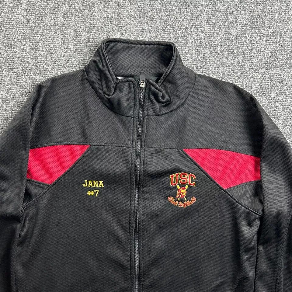 Holloway USC Trojans Jacket Adults Small Black Full Zip Track Size US S / EU 44-46 / 1 - 2 Thumbnail
