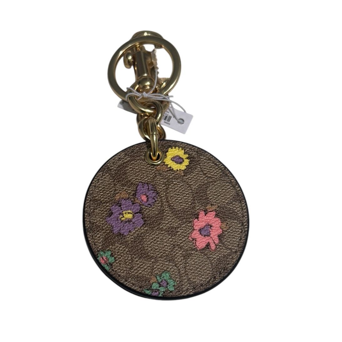 Coach Mirror Bag Charm In Signature outlet Canvas With Spaced Floral Print