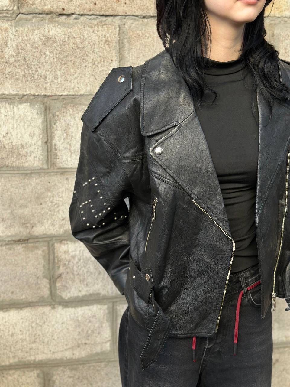 Genuine Leather VTG Women’s Jacket Racing Leather Size 40 L Y2K 00s UsA Hype Size L / US 10 / IT 46 - 6 Thumbnail