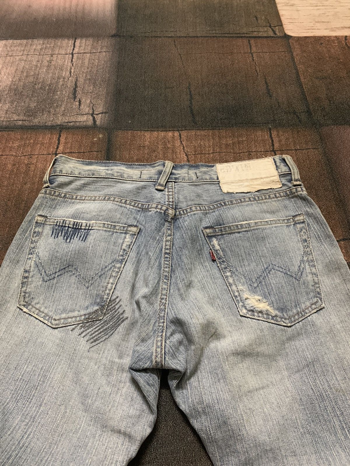 Edwin FLARE vintage edwin distressed denim patchwork sashiko Size US 29 - 13 Thumbnail