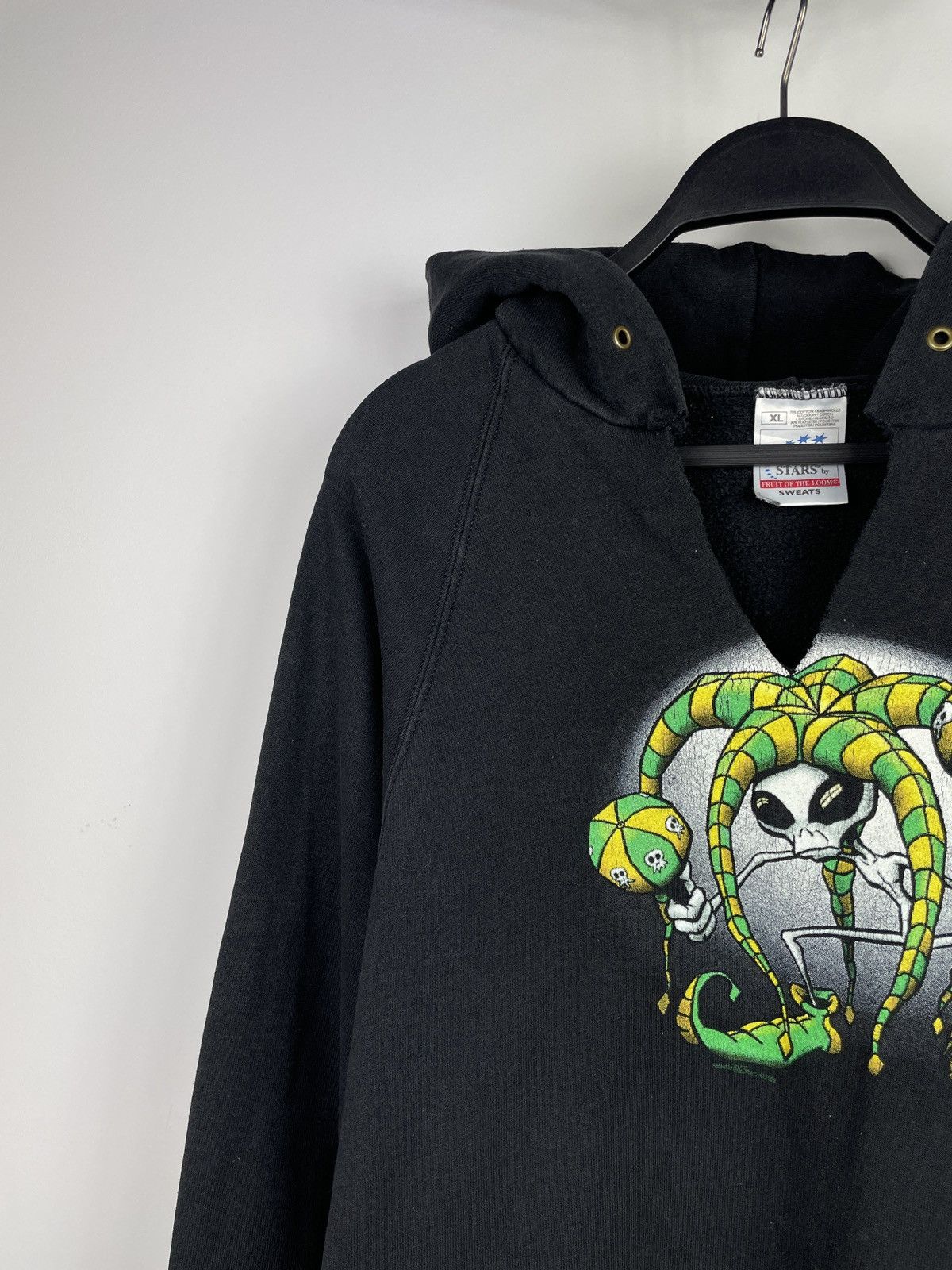 Rap Tees × Vintage Vintage 00s Alien Screen Stars Distressed Hoodie Y2K Size US XL / EU 56 / 4 - 2 Thumbnail