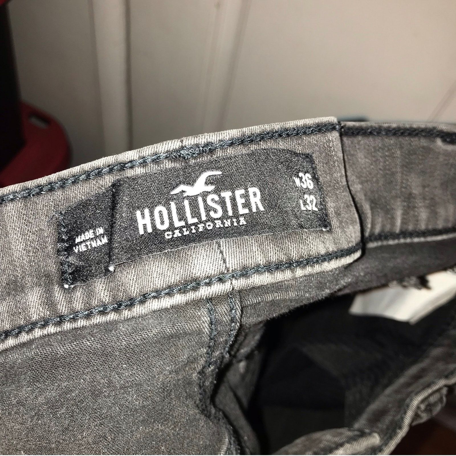 Hollister HOLLISTER CALIFORNIA Super Skinny Men’s 36x32 Gray Size US 36 / EU 52 - 6 Thumbnail