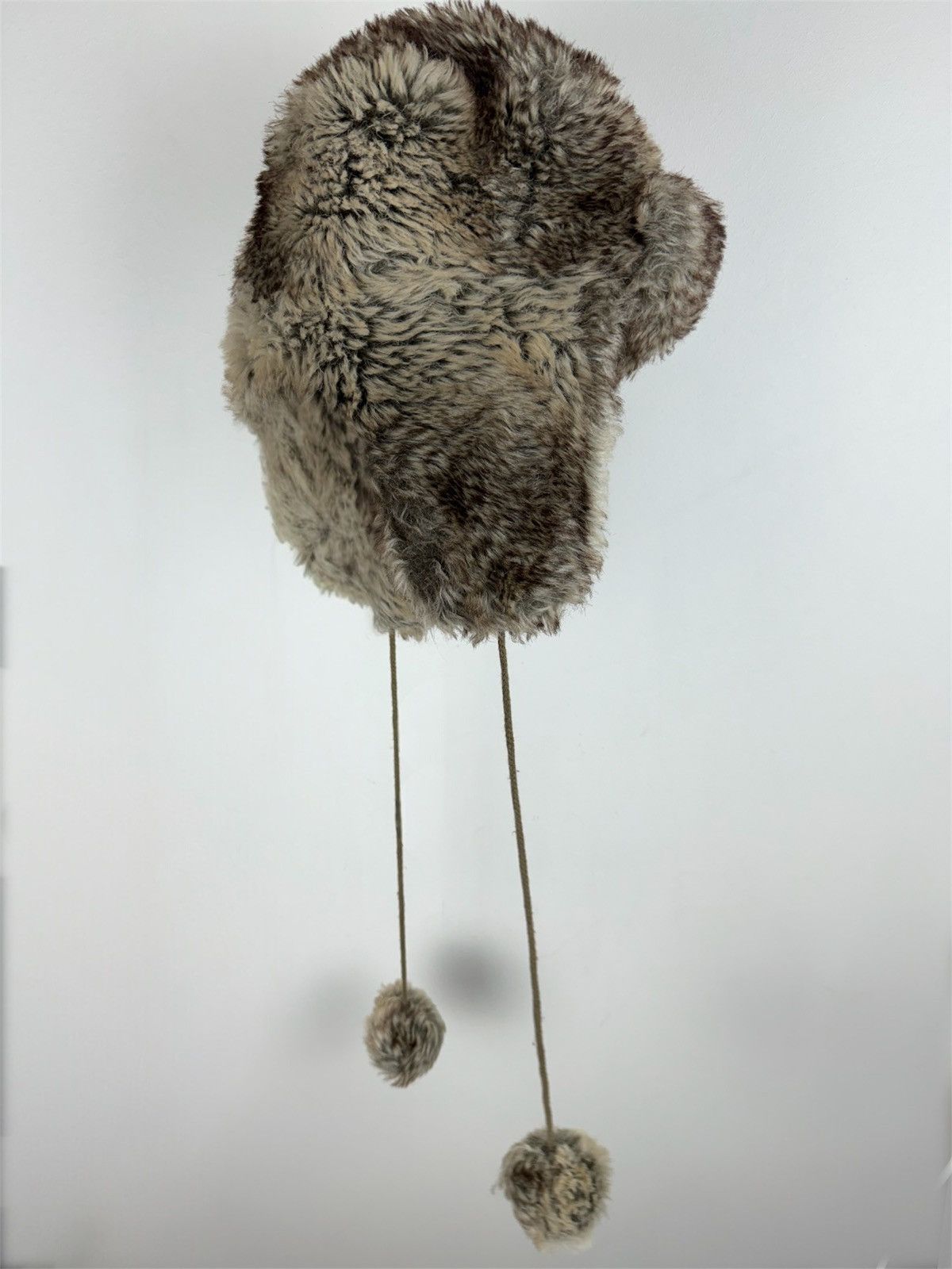 Japanese Brand Faux fur hat swag y2k Pinterest style original casual item Size ONE SIZE - 2 Thumbnail