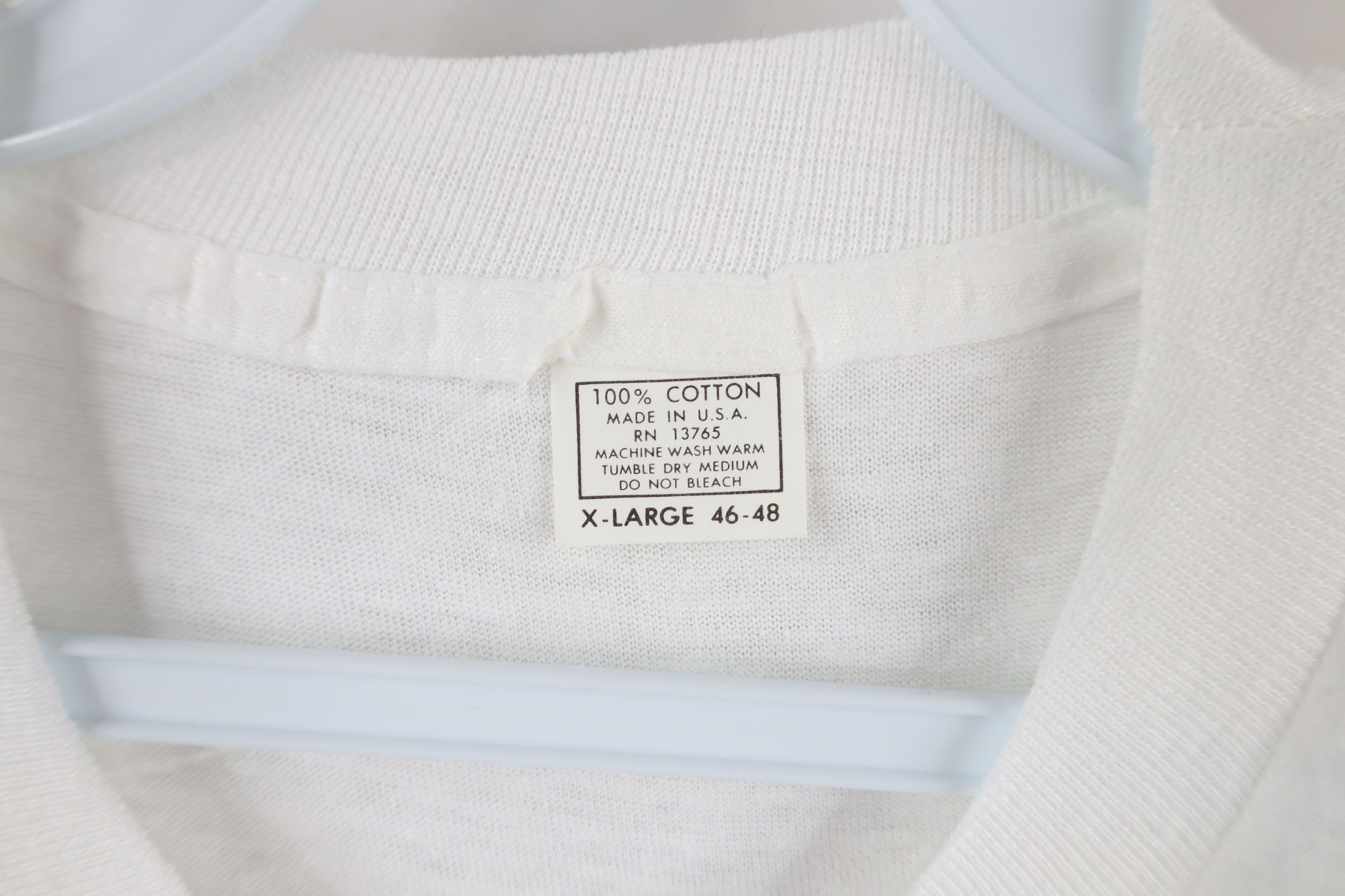 Vintage Deadstock Vintage 70s Union Made Teamster T-Shirt White USA Size US L / EU 52-54 / 3 - 6 Thumbnail