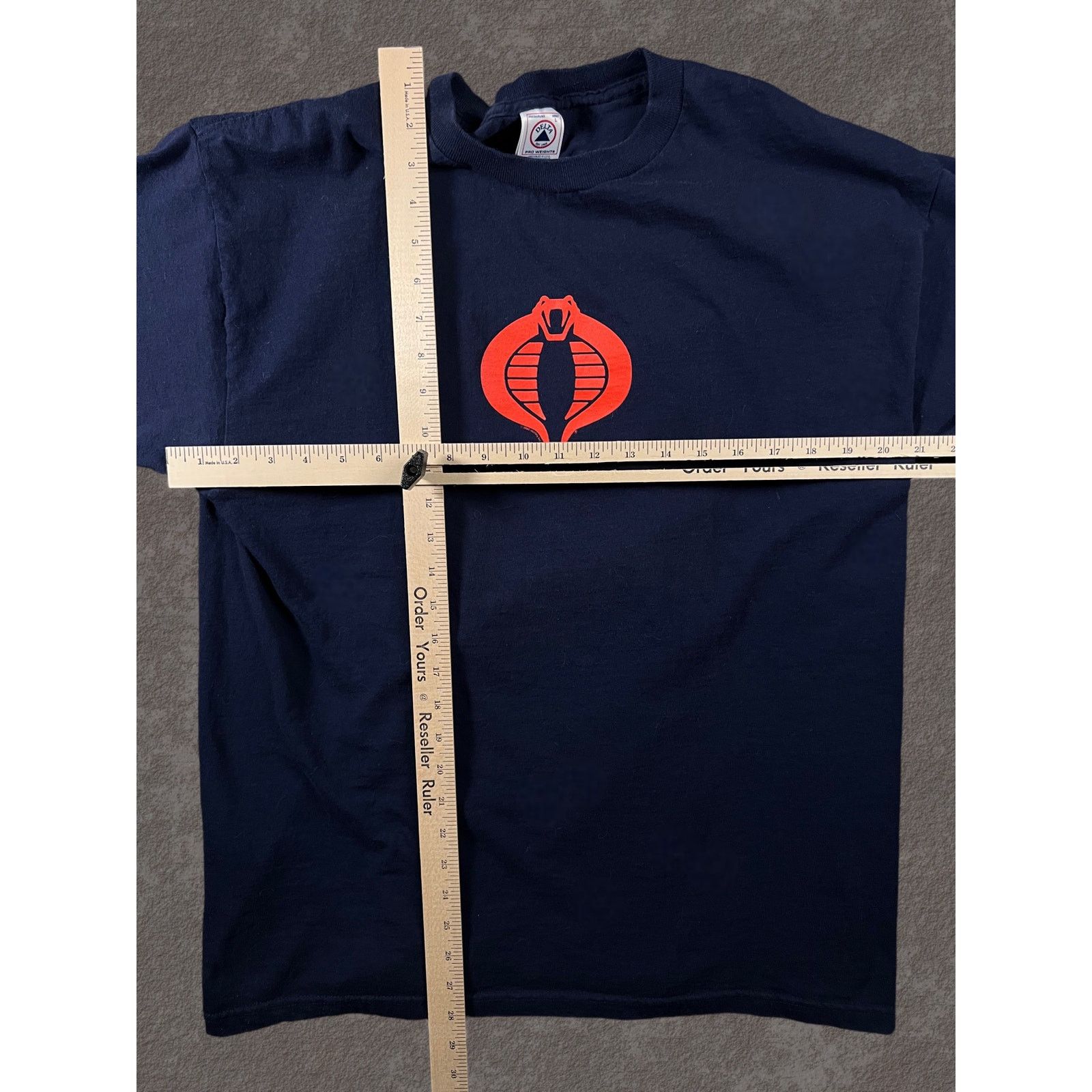 Delta Vintage Cobra GI Joe Navy Blue Tee shirt 2000 Size US L / EU 52-54 / 3 - 12 Thumbnail