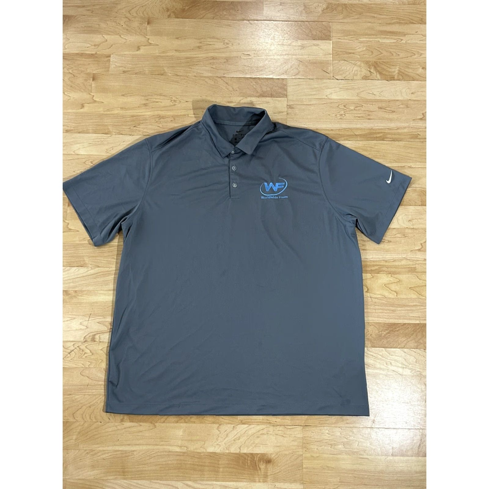 Nike Nike Golf Polo Shirt Mens Gray Short Sleeve 2XL XXL Golf Shirt Polo Size US XXL / EU 58 / 5 - 2 Thumbnail