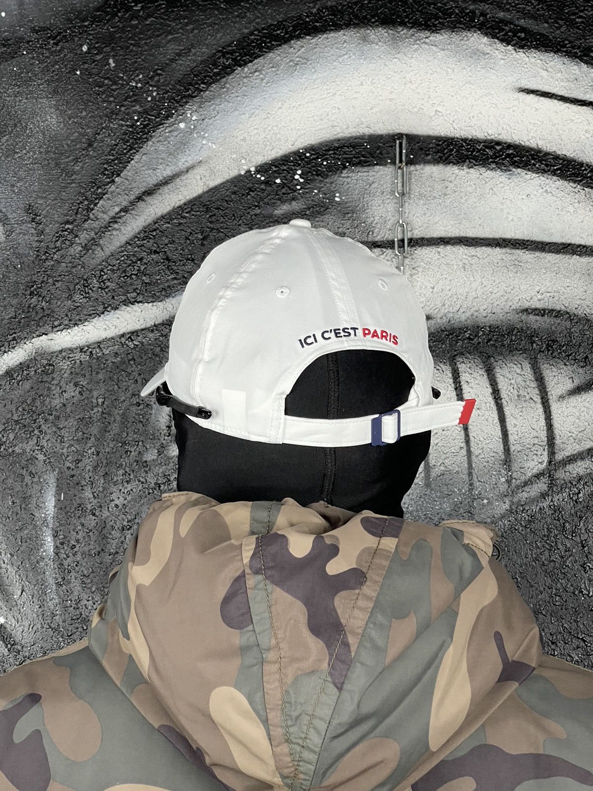 Jordan Brand Air Jordan Paris Saint-Germain White Baseball Cap One Sized Fits Size ONE SIZE - 3 Thumbnail