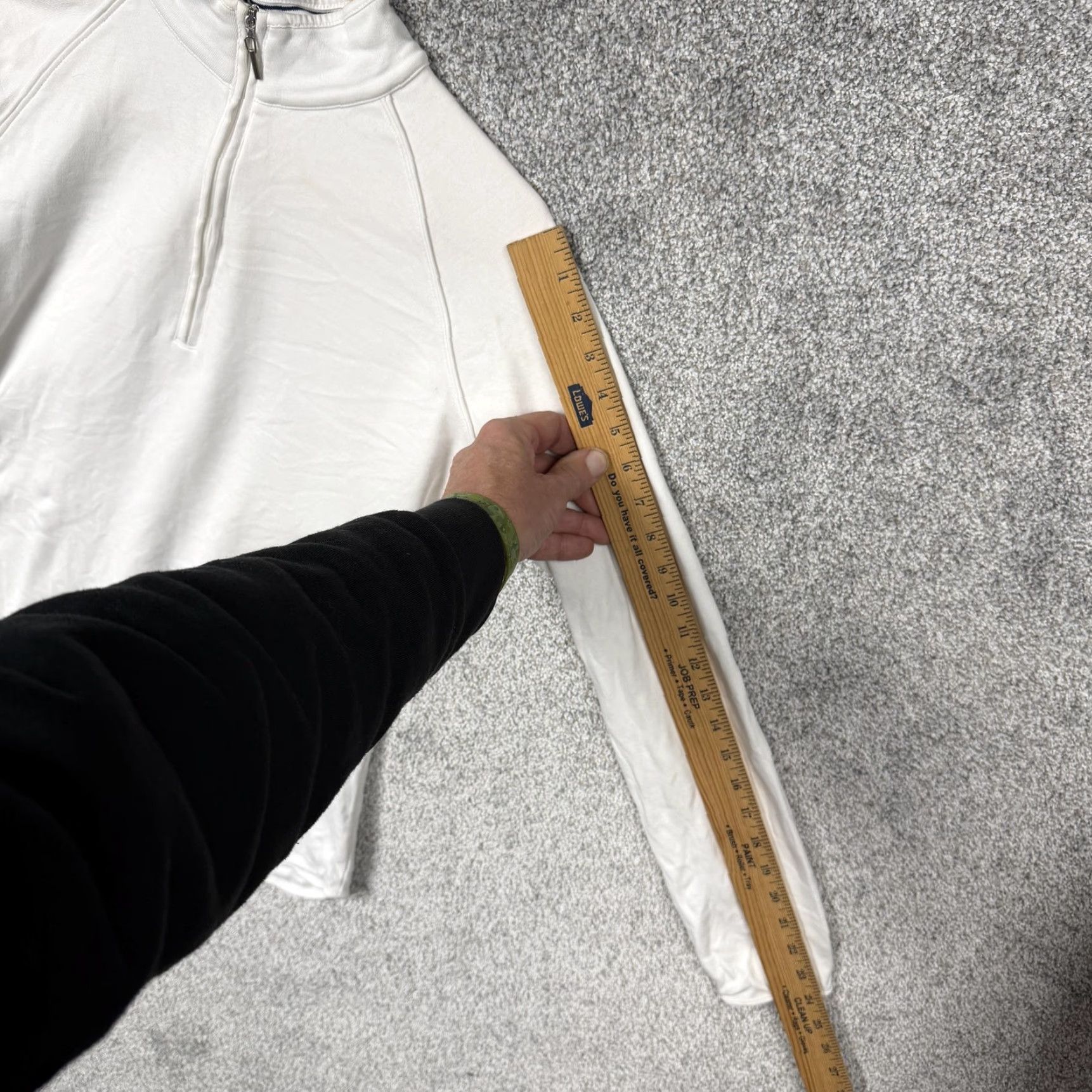 Vintage VINTAGE Clover by Bobby Jones Pullover L Women 1/2 Zip Raglan Long Sleeve Mock Neck White Sports Shirt Size L / US 10 / IT 46 - 5 Thumbnail