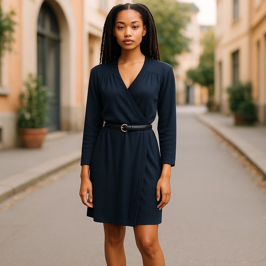 checkerboard knit dress Checker Print Dress main image 0