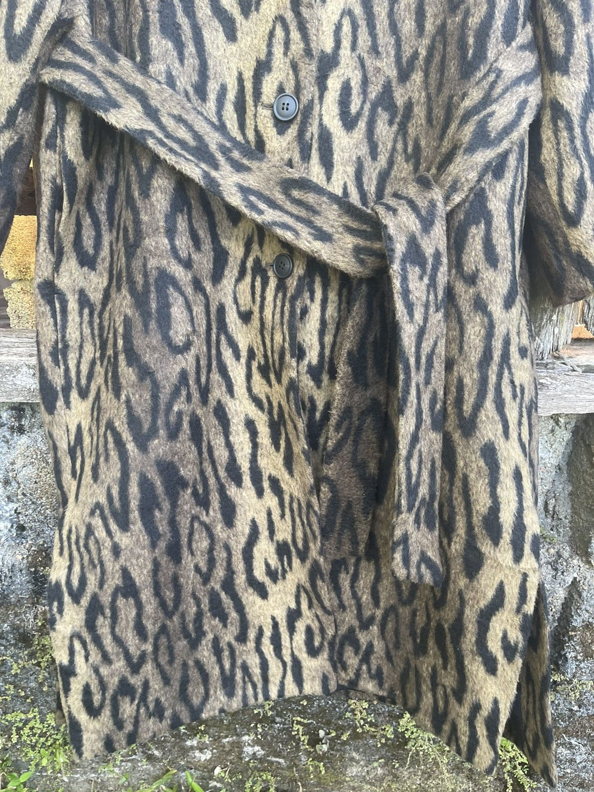 Japanese Brand MOUSSY Leopard Faux Fur Robe Coat – Tokyo Streetwear Luxe Size US M / EU 48-50 / 2 - 3 Thumbnail