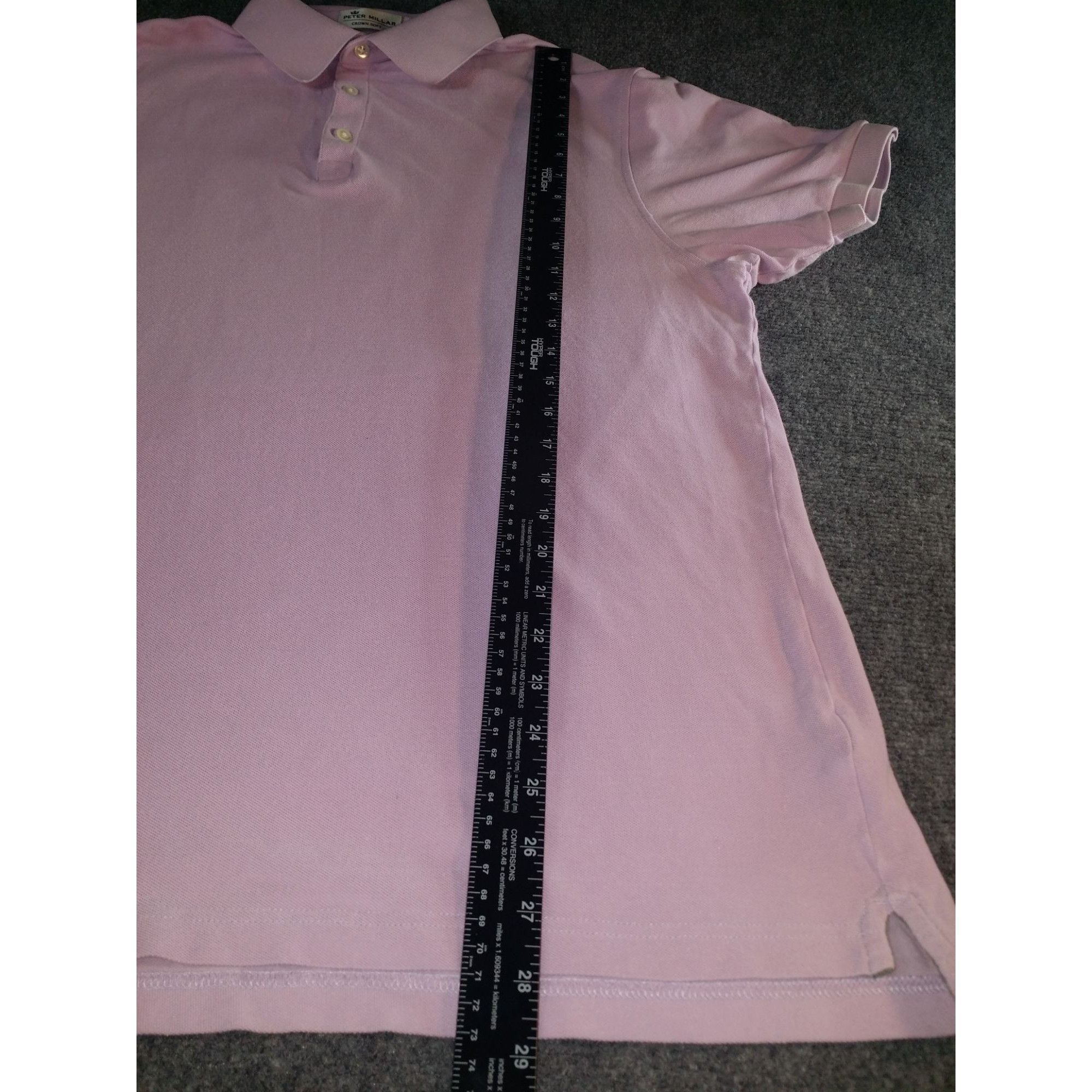 Peter Millar Peter Millar Crown Soft Golf Polo Men Sz L Pima Cotton Silk Size US L / EU 52-54 / 3 - 3 Thumbnail