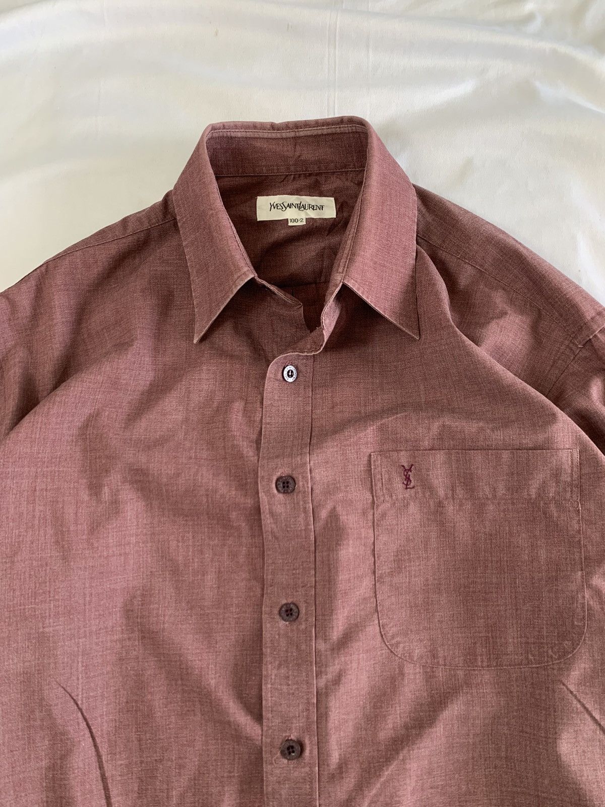 Yves Saint Laurent Vintage yves saint laurent button up shirt rare colour Size US M / EU 48-50 / 2 - 9 Thumbnail