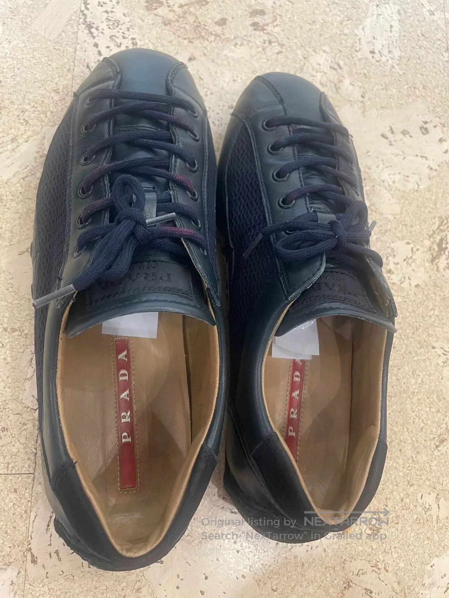 PRADA Navy Blue Casual Shoes Size 42.
