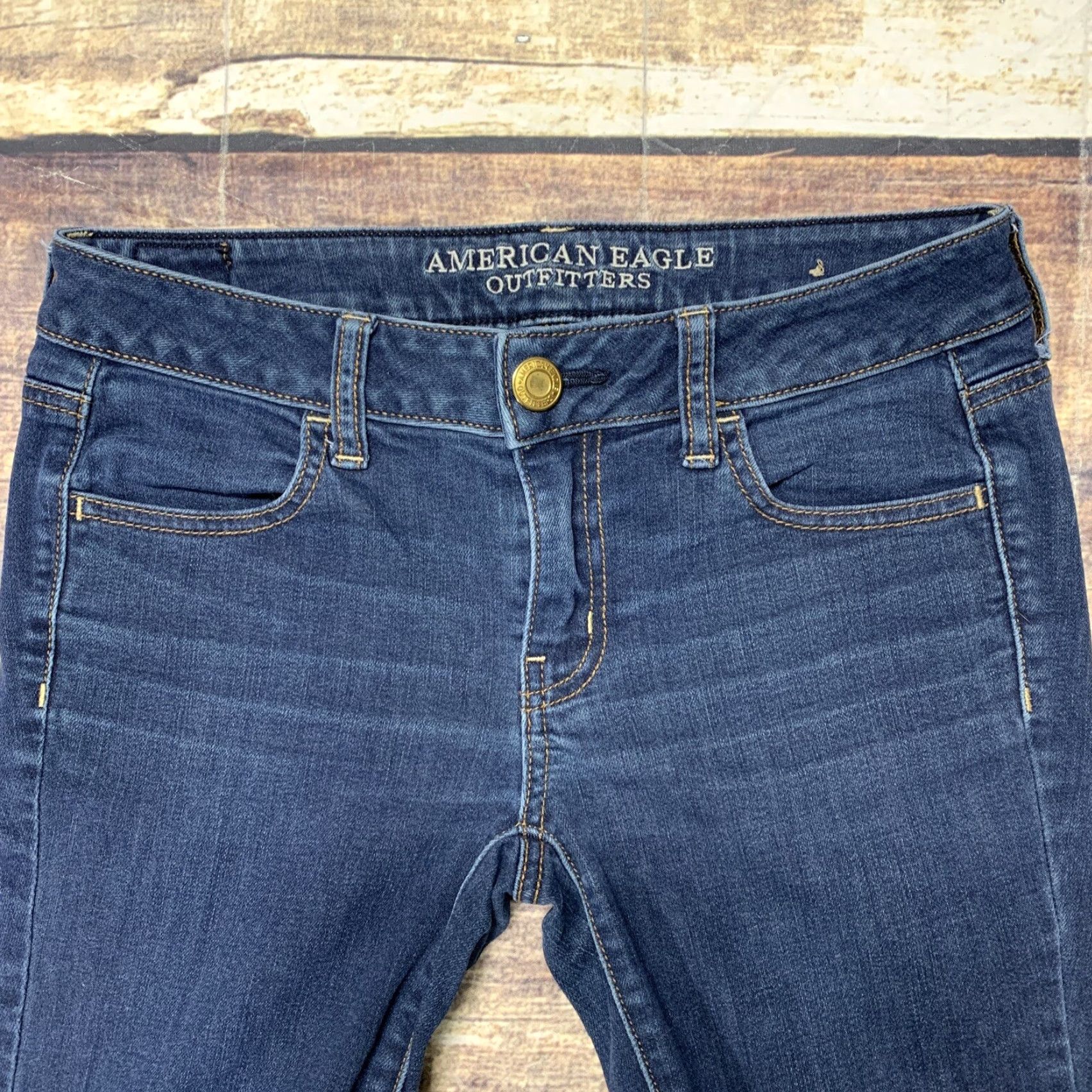 American Eagle Outfitters American Eagle Outfitters Jeans Jegging 29 X 26 Stretch Dark Wash Size 2 Womens Slim Jeans Size 26" / US 2 / IT 38 - 5 Thumbnail