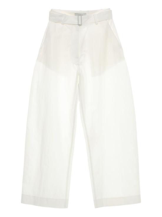 パンツ STUDIO NICHOLSON ZIP FRONT WIDE LEG PANTS Studio Nicholson wide-leg Cropped Jeans | Blue | FARFETCH
