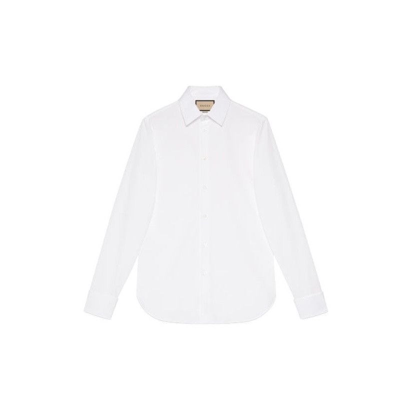 Gucci Gucci Cotton Poplin Long Sleeve Shirt Size 15 S Size US S / EU 44-46 / 1 - 1 Thumbnail