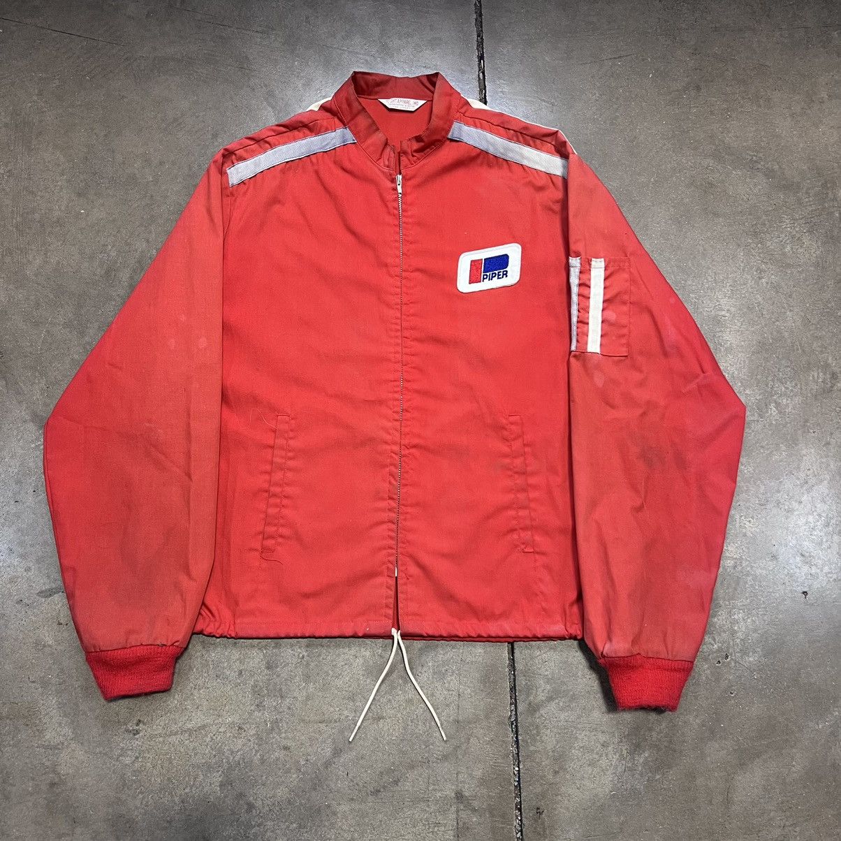 Vintage True Vintage 60s 70s Flight Jacket Zip Up Lightweight Boxy Size US L / EU 52-54 / 3 - 1 Thumbnail