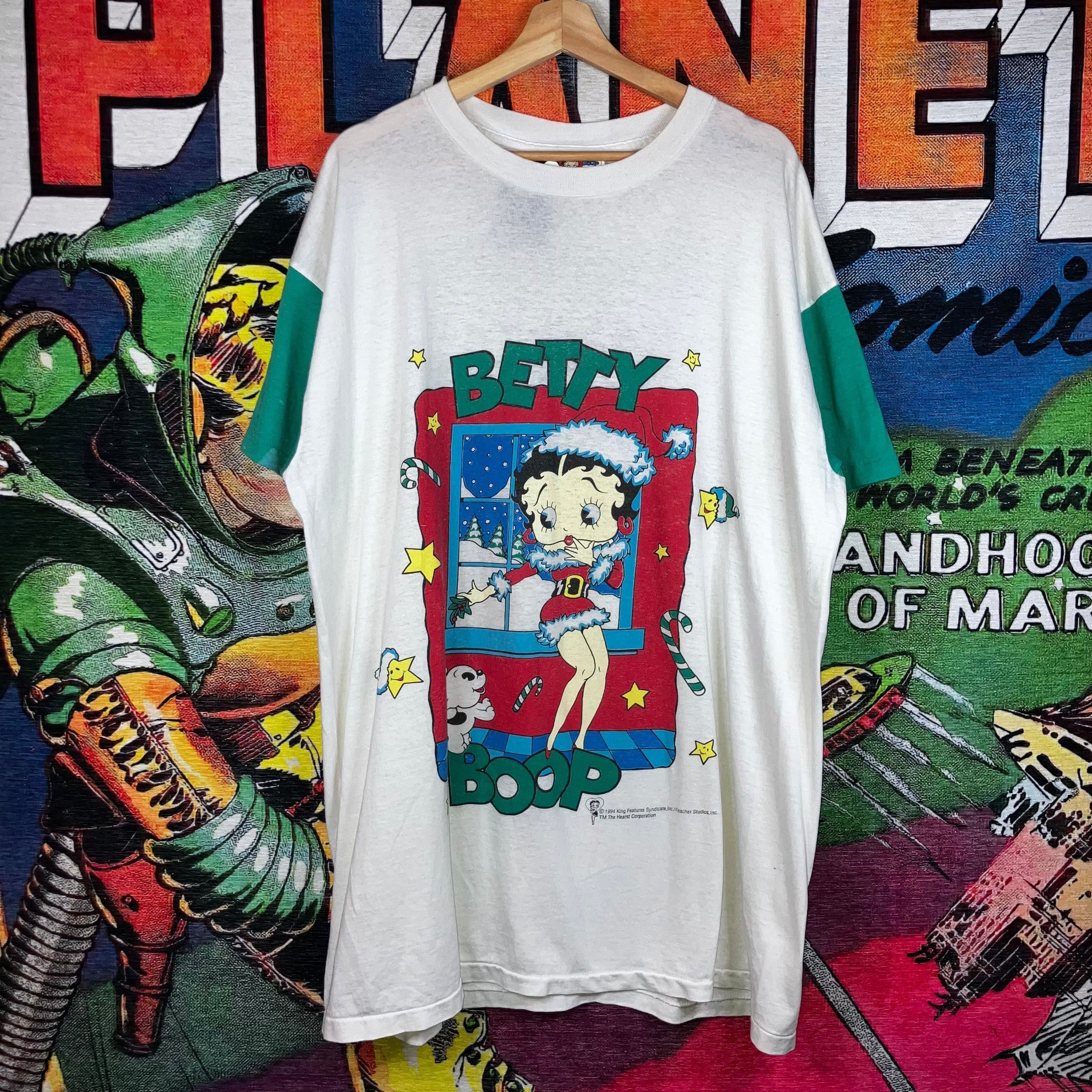 Vintage Vintage 90s 1994 X-Mas Betty Boop Intimates Lounge Tee Size Size US XXL / EU 58 / 5 - 1 Thumbnail