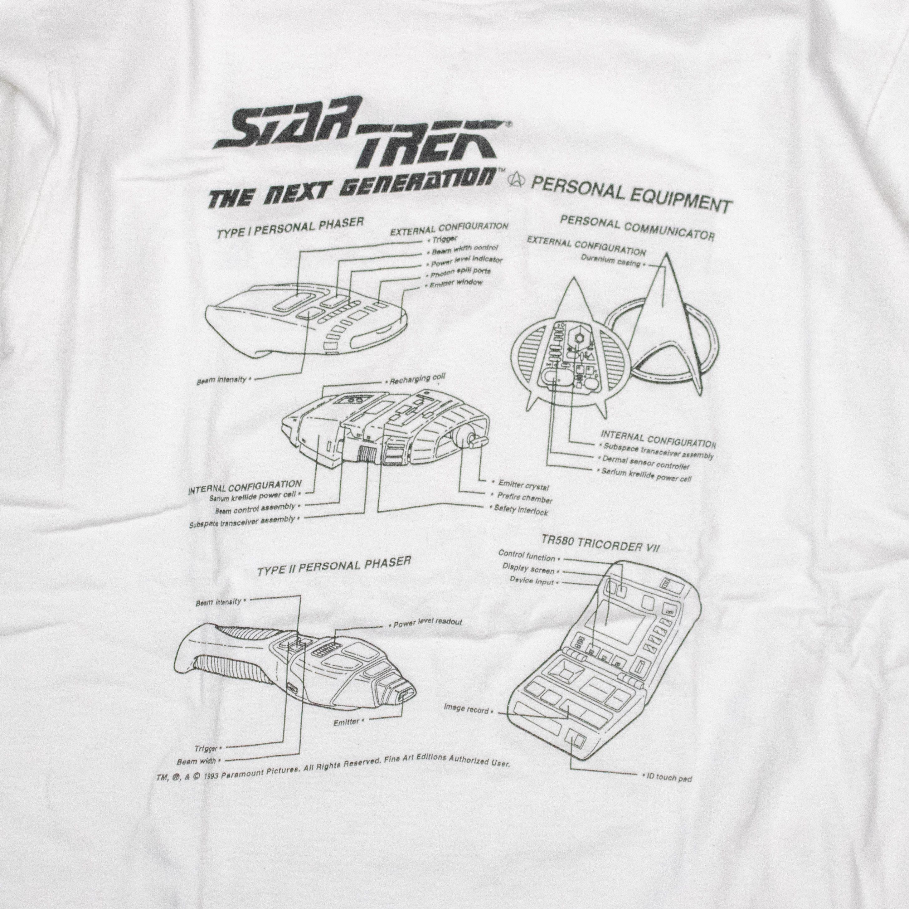 Fruit Of The Loom × Vintage Vintage 1993 Star Trek Next Generation Single Stitch Tee Size US M / EU 48-50 / 2 - 4 Thumbnail