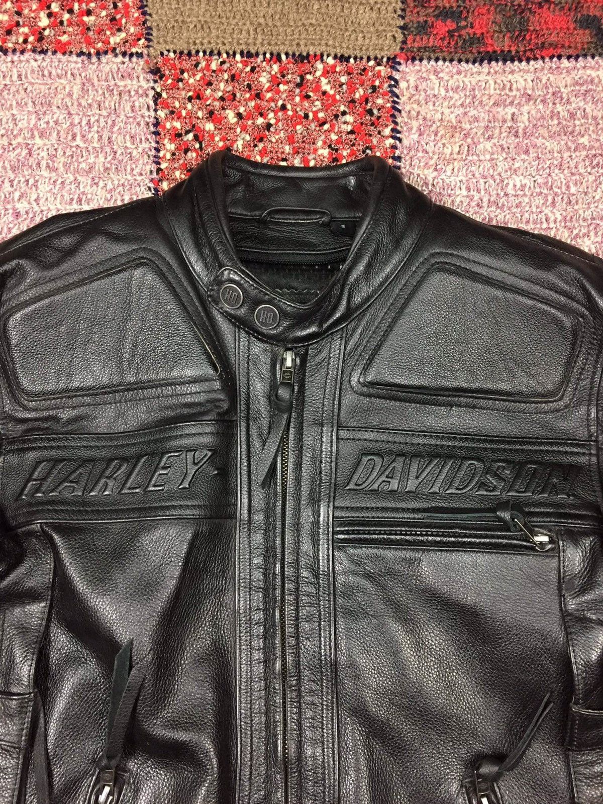 Harley Davidson Harley Davidson Black Leather Jacket Size US S / EU 44-46 / 1 - 2 Thumbnail