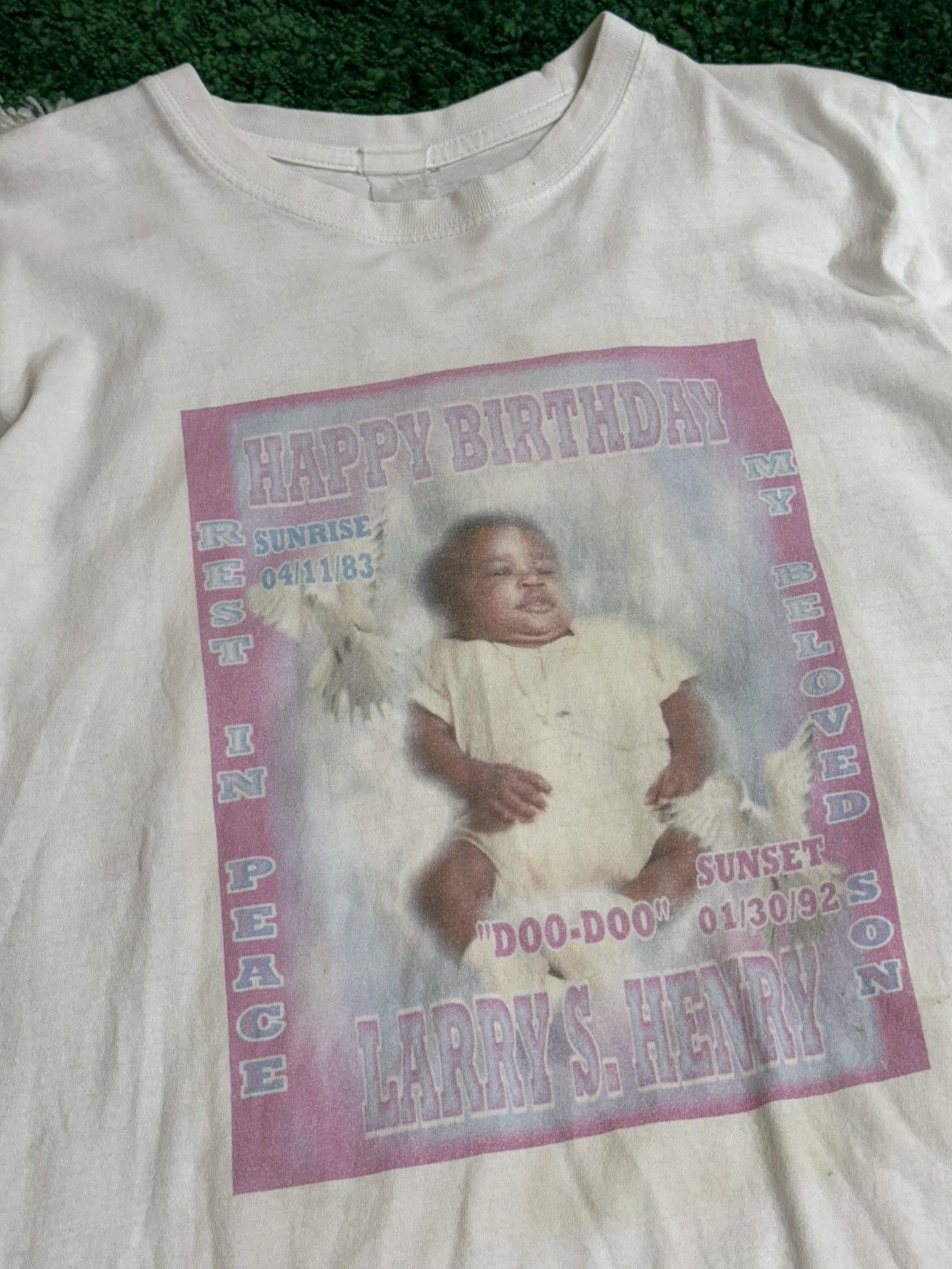 Vintage Vintage Baby Memorial Tee White Sz. Small Size US S / EU 44-46 / 1 - 3 Thumbnail