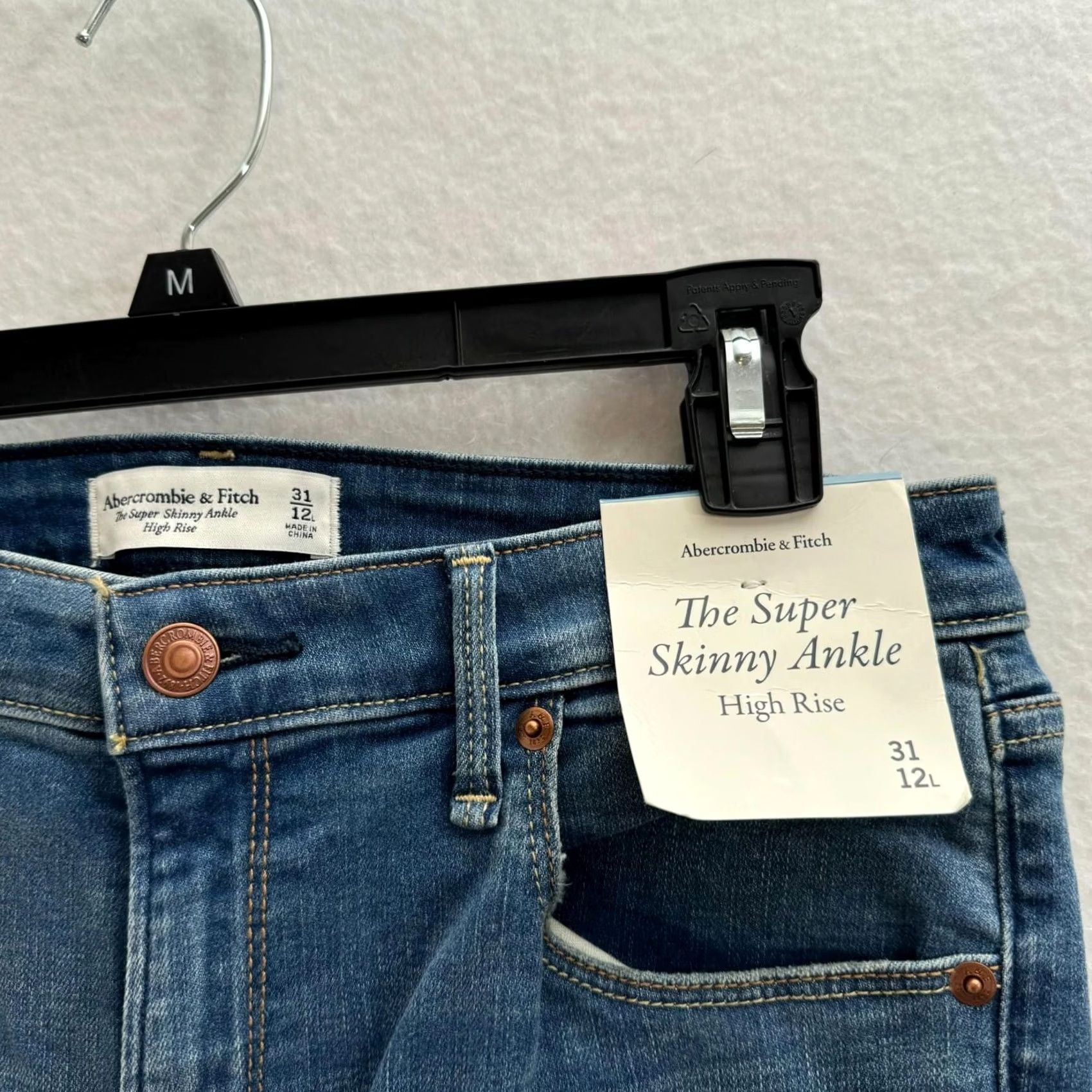 Abercrombie & Fitch VINTAGE Abercrombie & Fitch Jeans Women 31x29 12L High Rise Ankle Skinny Denim Blue 31 Regular Womens Jeans Size 24" / US 00 / IT 34 - 3 Thumbnail