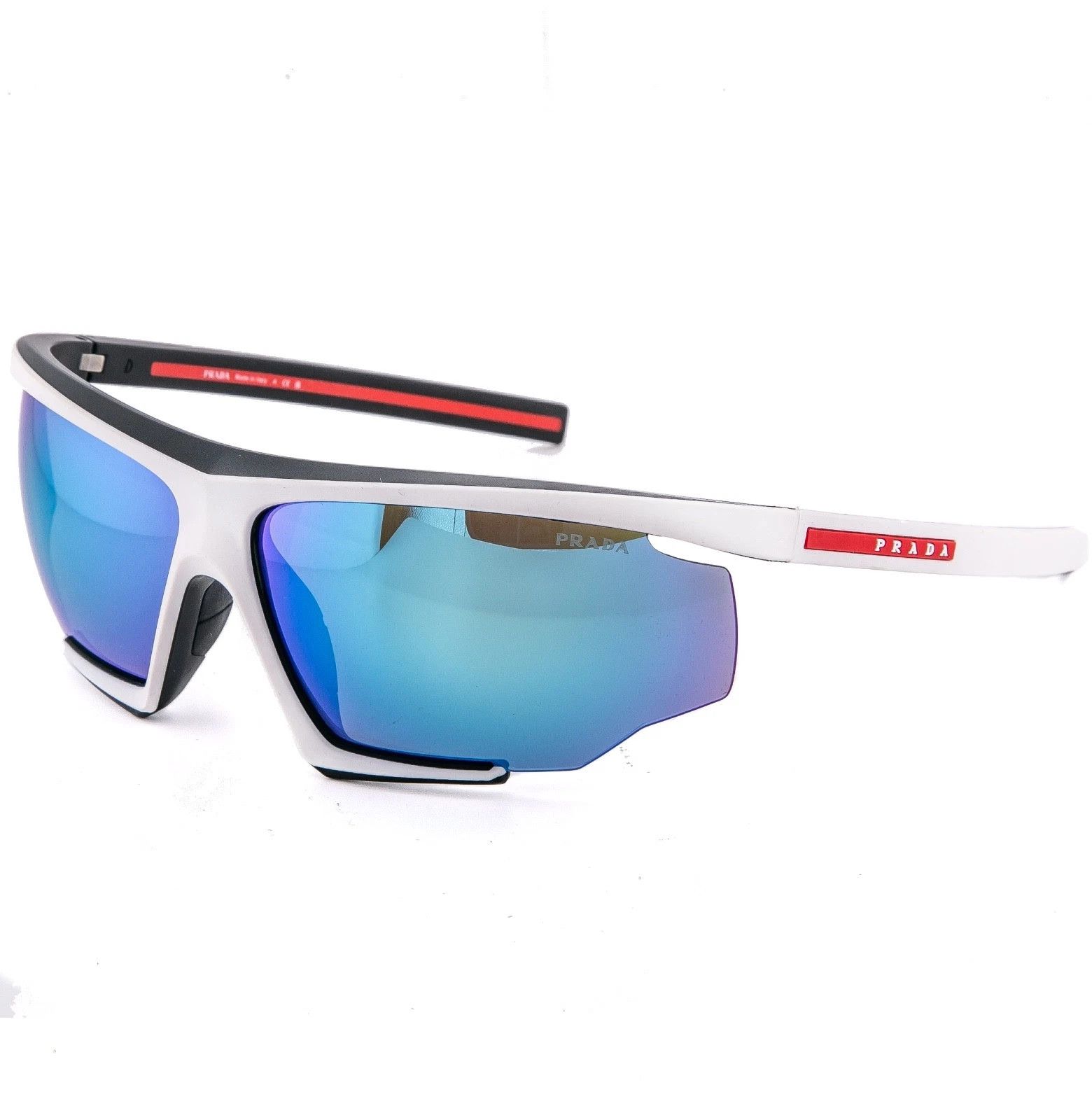 Prada PRADA PS07YS LINEA ROSSA ACTIVE 07Y White Blue Mirror Sport Size ONE SIZE - 3 Thumbnail