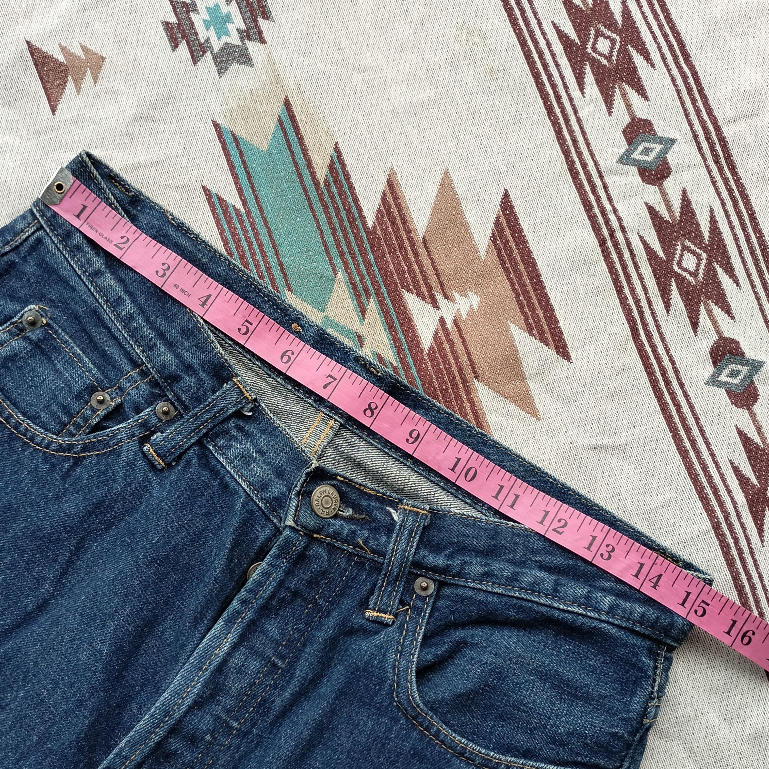 RRL Ralph Lauren Vintage double RL selvedge denim Size US 31 - 16 Thumbnail