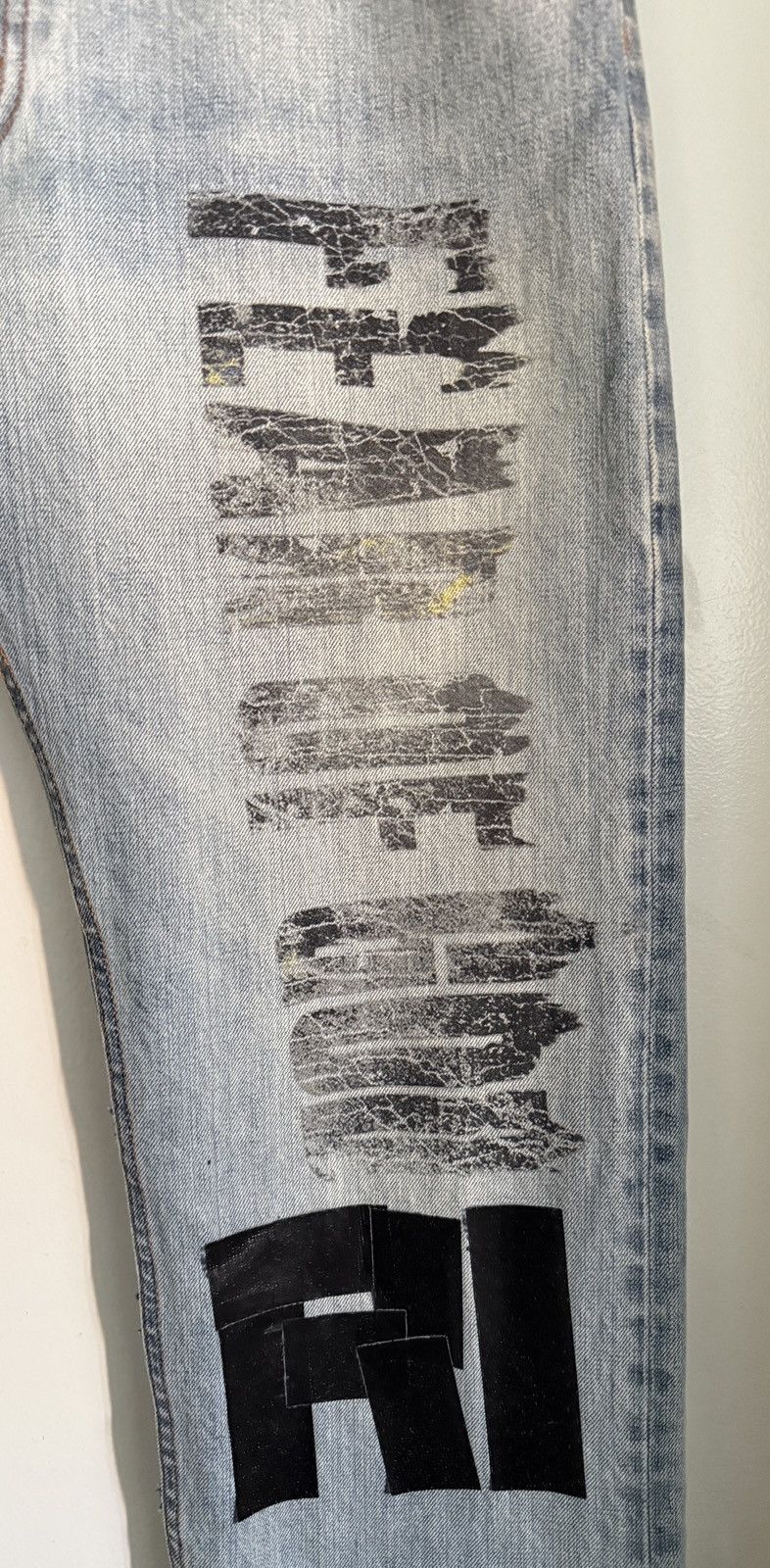 Fear of God × RRR-123 RRR123 x FEAR OF GOD sz 32 Inri He Rose Straight Denim Jeans Size US 32 / EU 48 - 2 Thumbnail