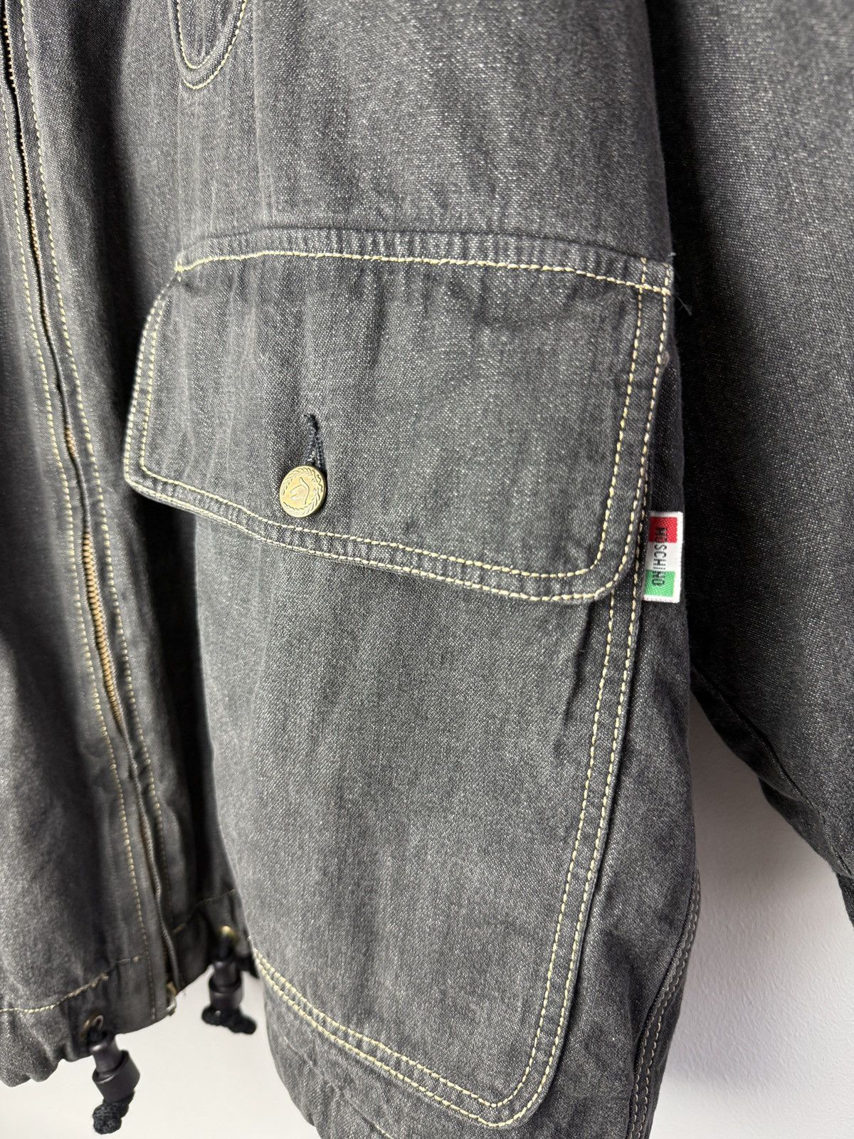 Moschino 90s Moschino Denim Rope Jacket Size XL / US 12-14 / IT 48-50 - 4 Thumbnail
