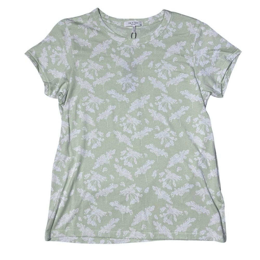 Rag & Bone NWT New $118 Rag & Bone Summer Leaf Cotton T-Shirt Size M Size M / US 6-8 / IT 42-44 - 2 Thumbnail