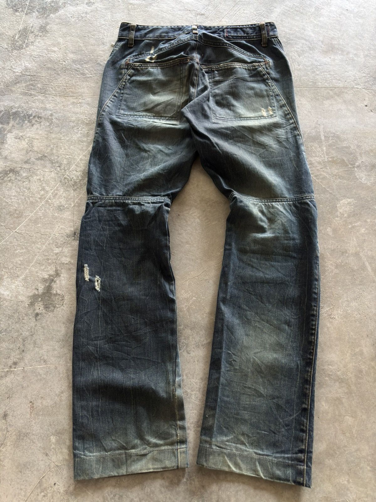 Marithe + Francois Girbaud MARITHE FRANCOIS GIRBAUD MFG biker jeans distressed vintage Size US 30 / EU 46 - 17 Thumbnail
