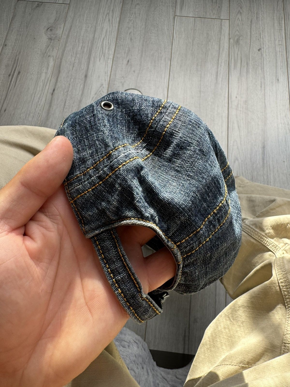 Lacoste × Vintage Vintage hype Lacoste Cap denim hat 90’s Size ONE SIZE - 3 Thumbnail