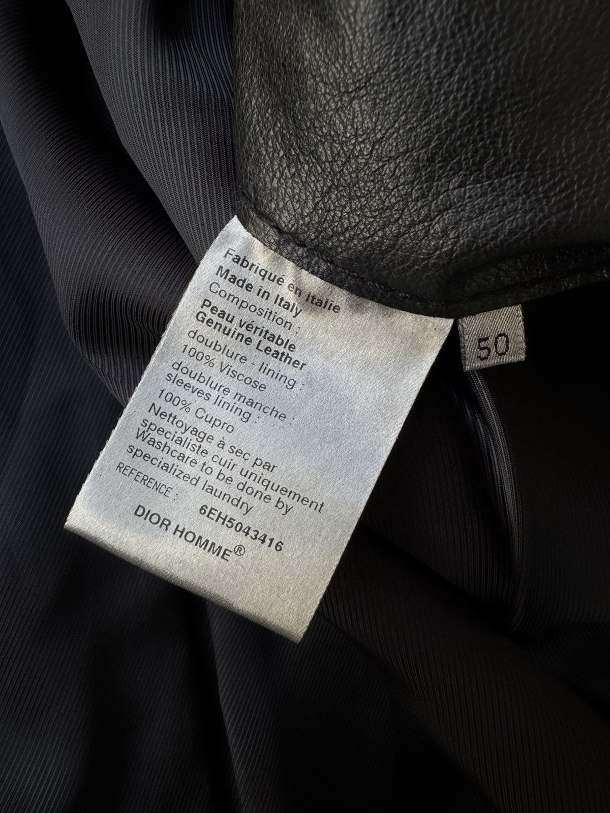 Dior Dior Homme SS06 4 Pocket Zipper Collar Leather Bomber Jacket Size US M / EU 48-50 / 2 - 13 Thumbnail