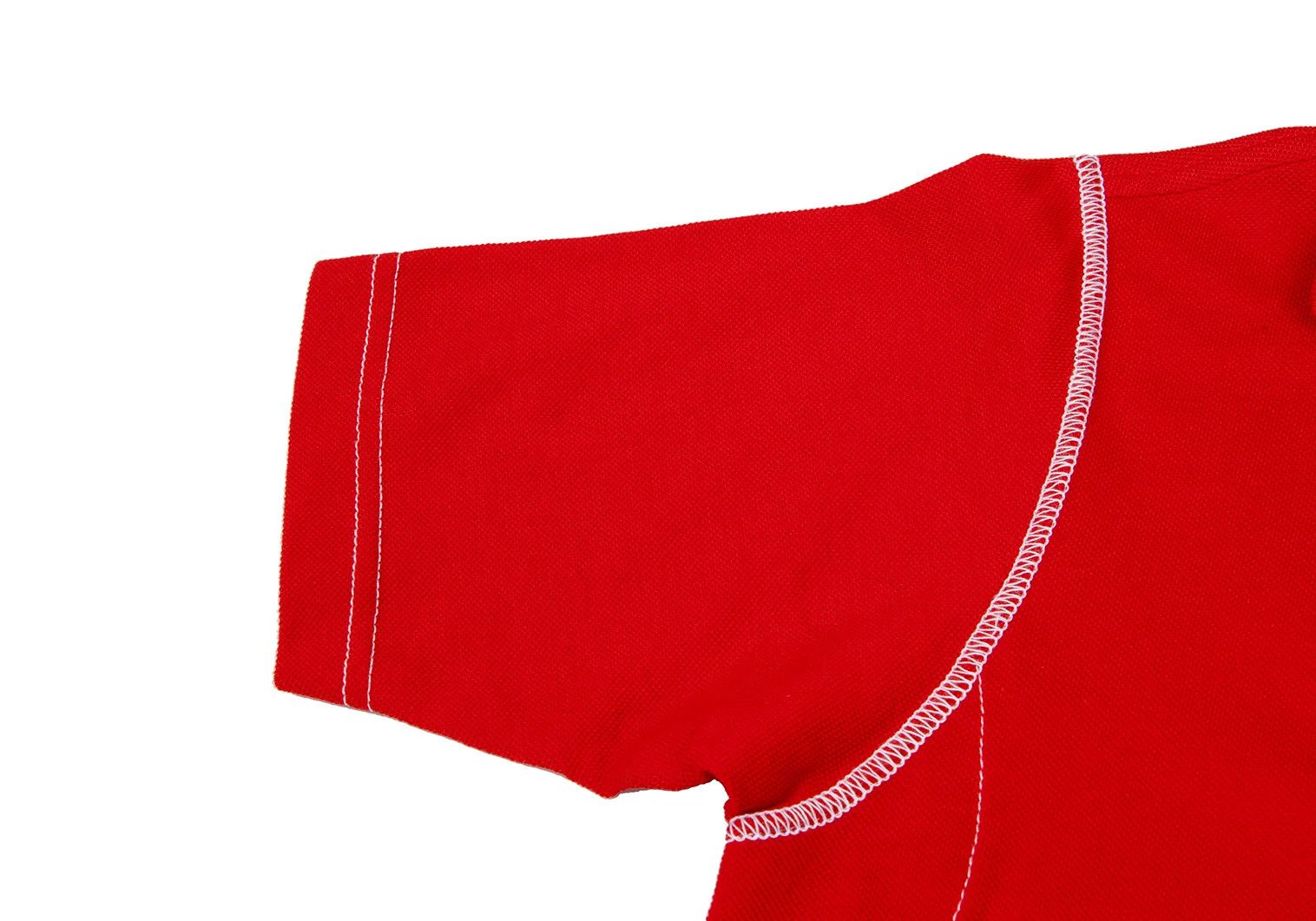 Junya Watanabe Lacoste Garment-Dyed Cotton Polo Shirt in Red, Size S Size US S / EU 44-46 / 1 - 7 Thumbnail