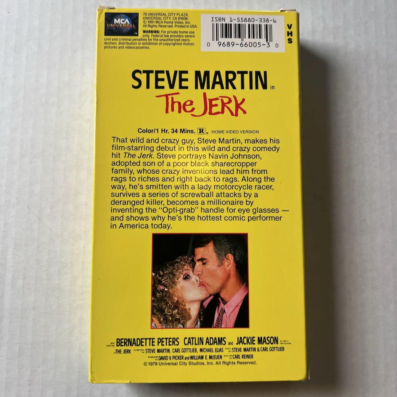 Designer The Jerk VHS 1979 Movie 1991 Realease NEAR MINT Steve Martin Size ONE SIZE - 4 Thumbnail