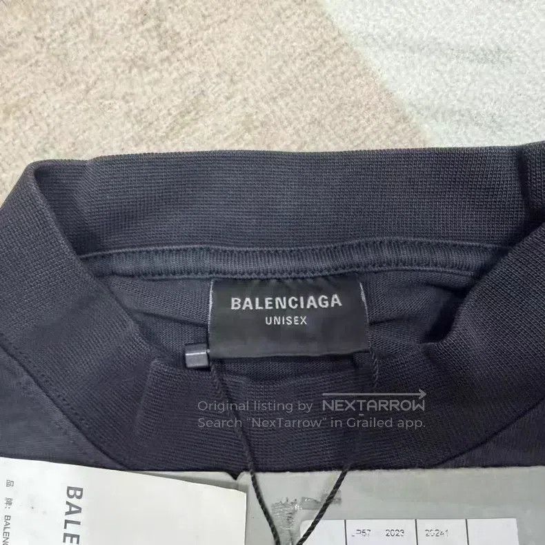 Balenciaga Balenciaga Solid Color Pattern Print Round Neck Short Slee Size US M / EU 48-50 / 2 - 4 Thumbnail