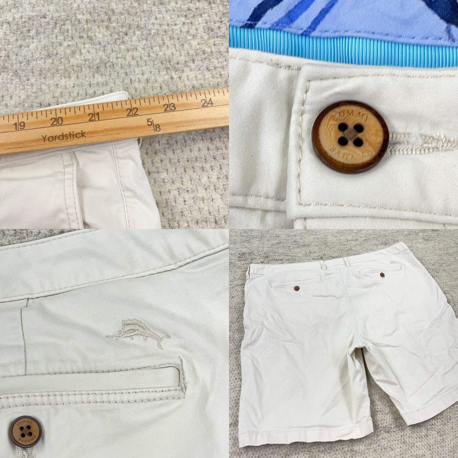 Tommy Bahama Tommy Bahama Chino Shorts Men 42 Light Blue Flat Front Stretch Cotton Tencel Pockets Logo Belt Loops 9 Inseam Casual Beach non-vintage Mens Regular Size US 42 / EU 58 - 9 Thumbnail