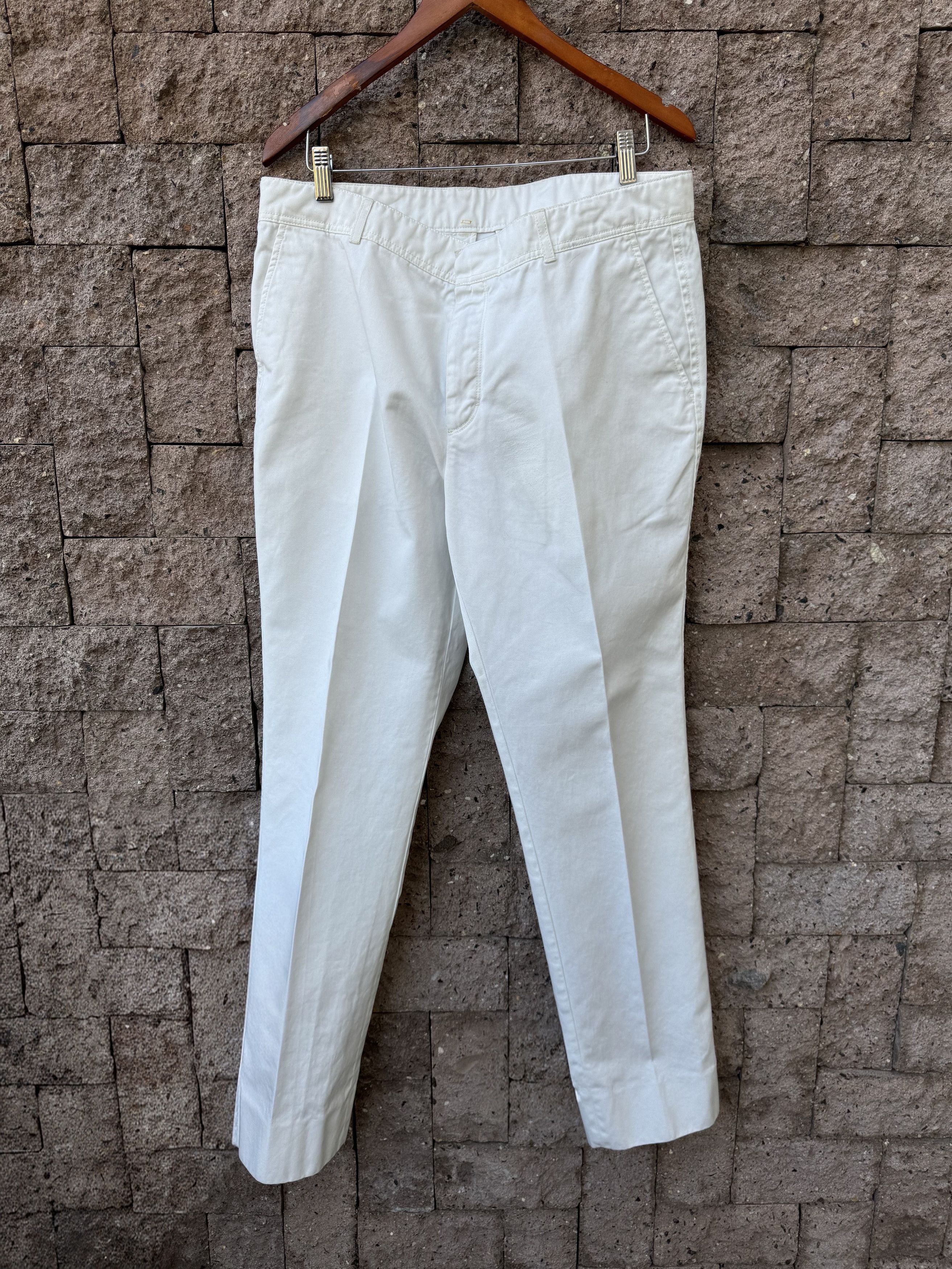 Tom Ford Tom Ford White Cotton Pants Size US 38 / EU 54 - 1 Thumbnail