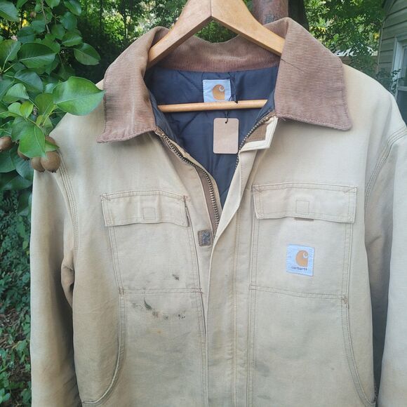 Carhartt Vtg Carhartt Artic Quilt lined Canvas Jacket Corduroy Collar Size US XXL / EU 58 / 5 - 3 Thumbnail