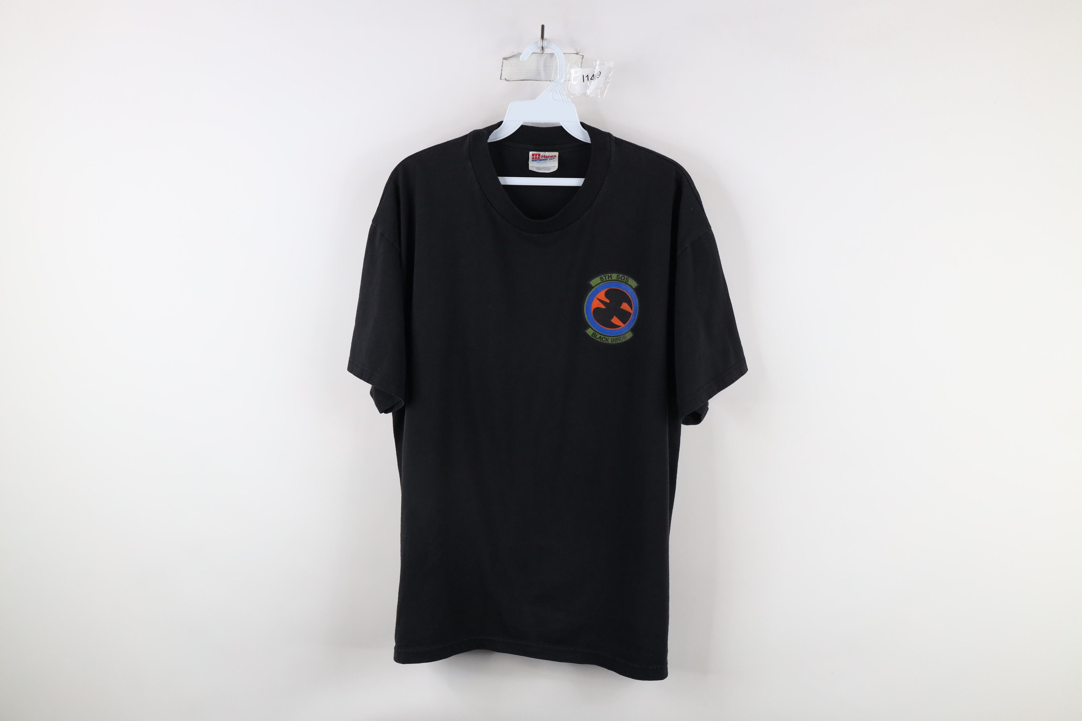 Vintage Vintage 90s Special Operations Squadron Black Birds T-Shirt Size US L / EU 52-54 / 3 - 1 Thumbnail