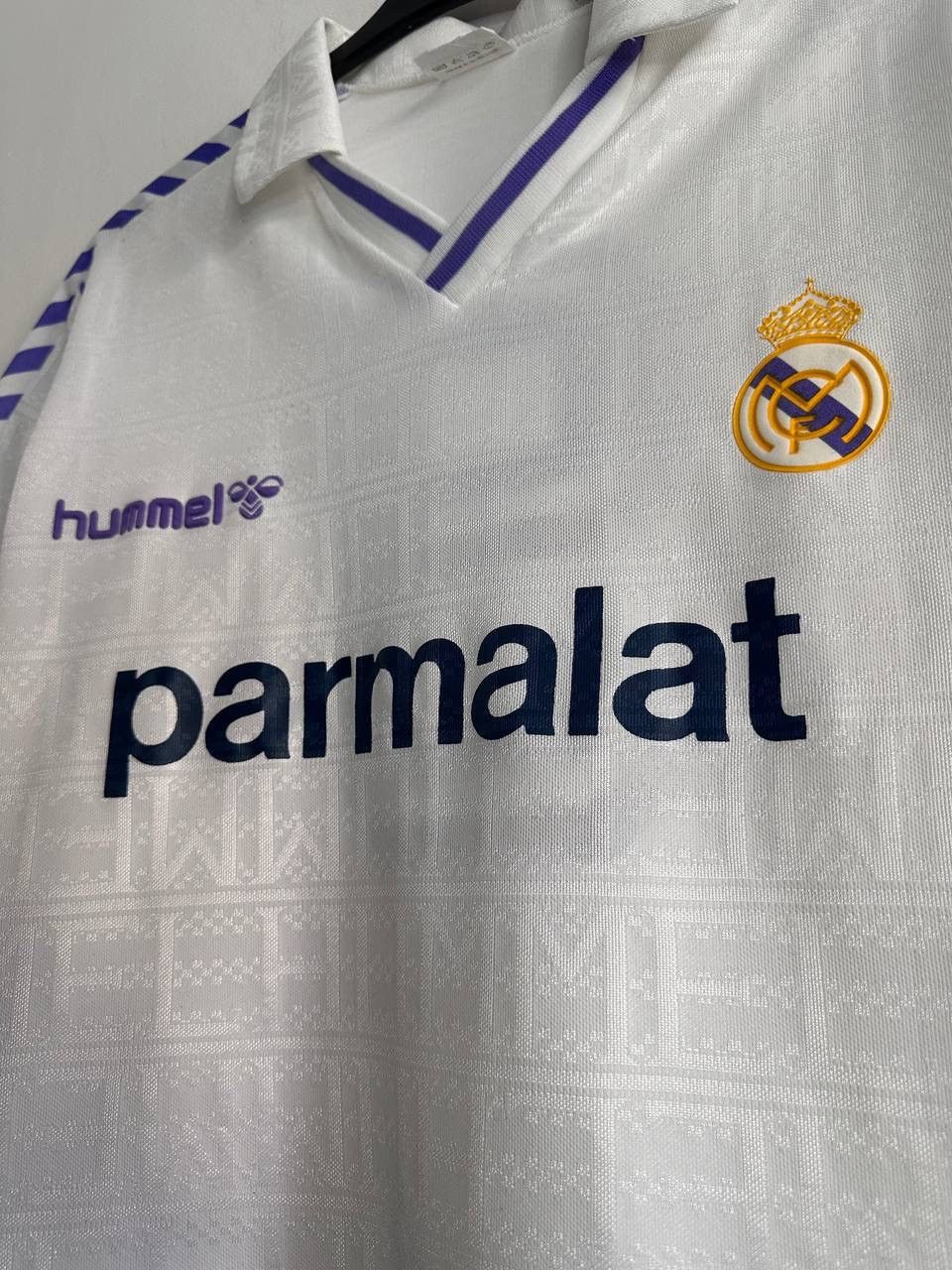Hummel Real Madrid Hummel Parmalat #9 Santillana Jersey 1989-90 XL Size US XL / EU 56 / 4 - 2 Thumbnail