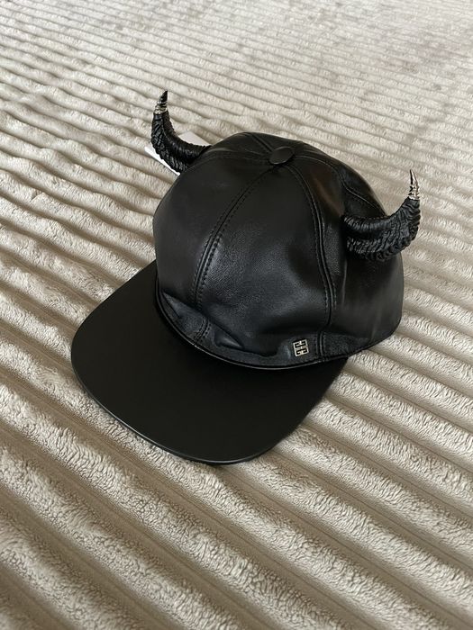 Givenchy Leather Horns Hat Grailed