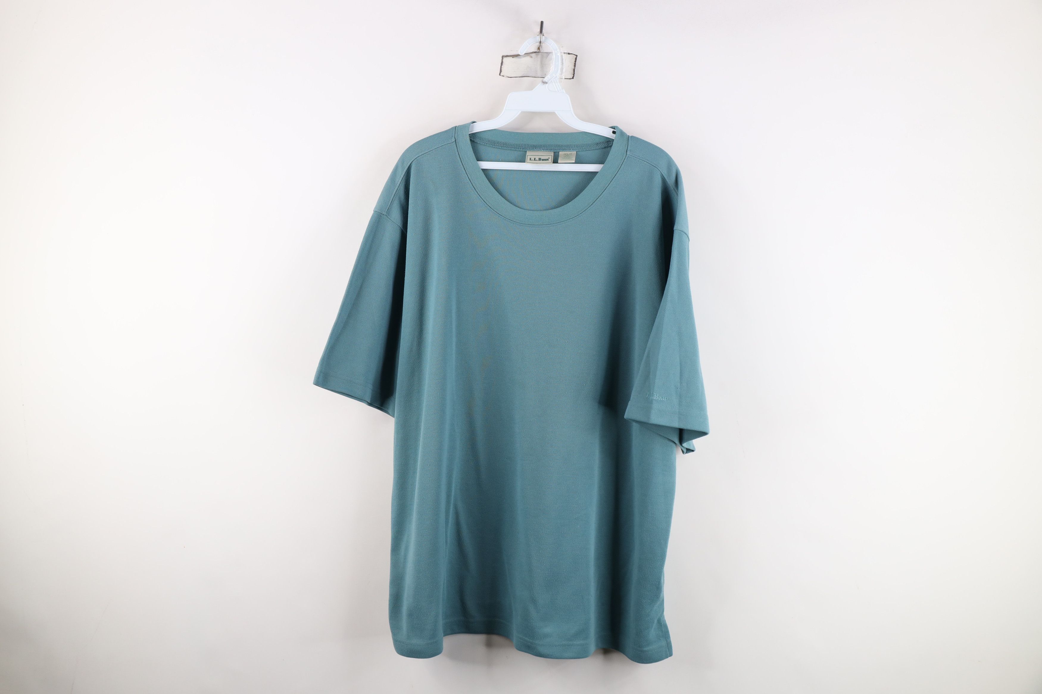 L.L. Bean Vintage 90s LL Bean Spell Out Thermal Waffle Knit T-Shirt Size US XL / EU 56 / 4 - 1 Thumbnail